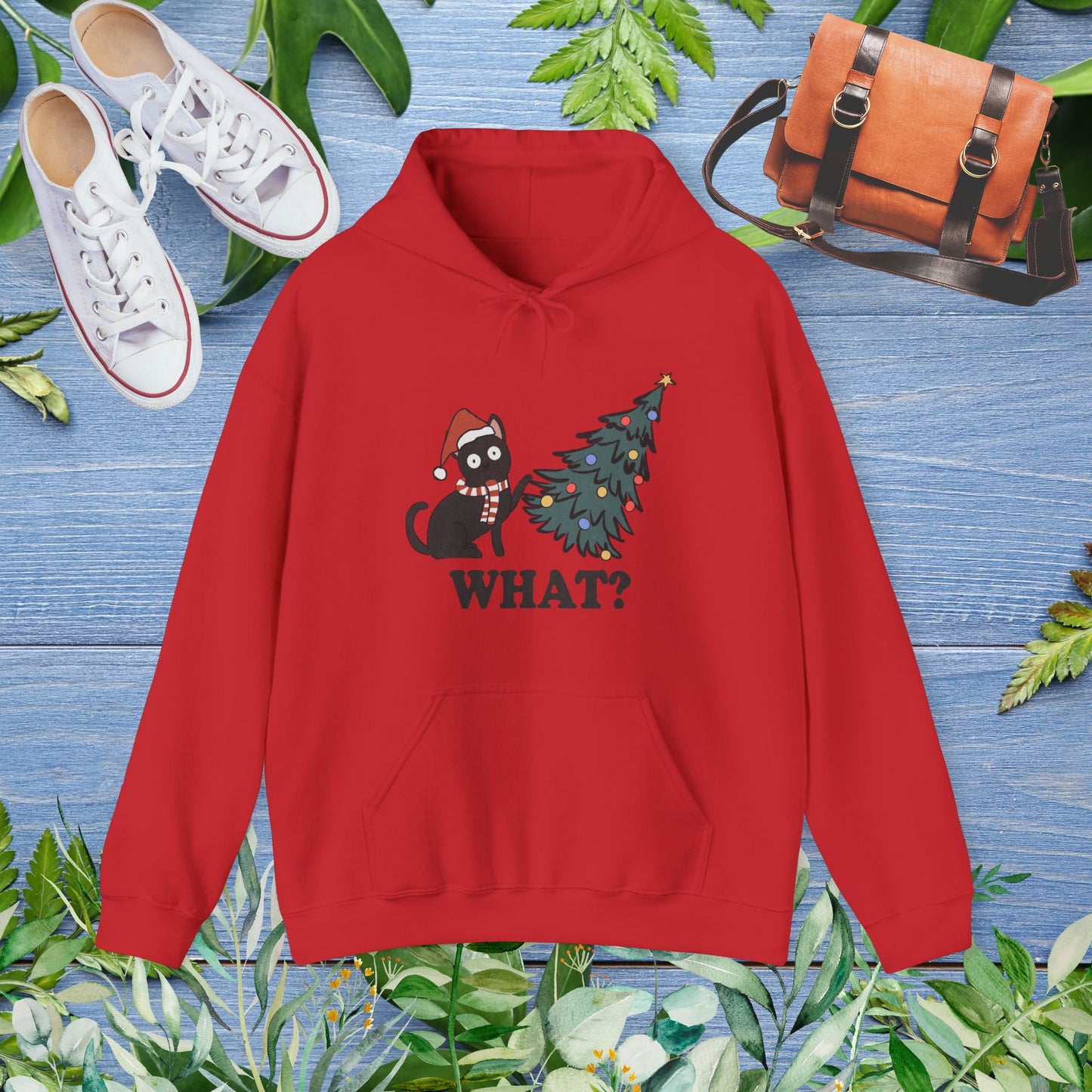 Naughty Cat Christmas Hoodie - furevermama