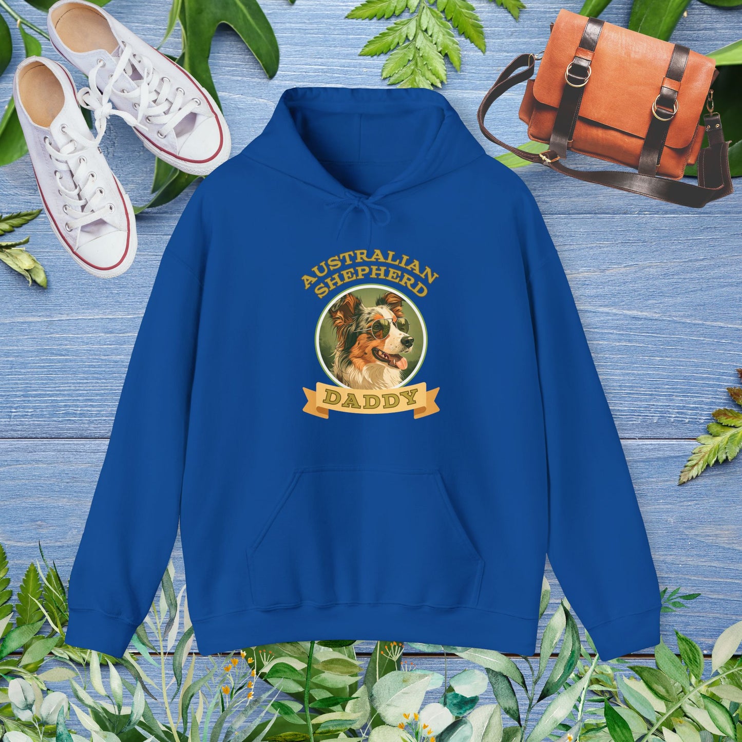 Australia Shepherd Daddy Hoodie - furevermama