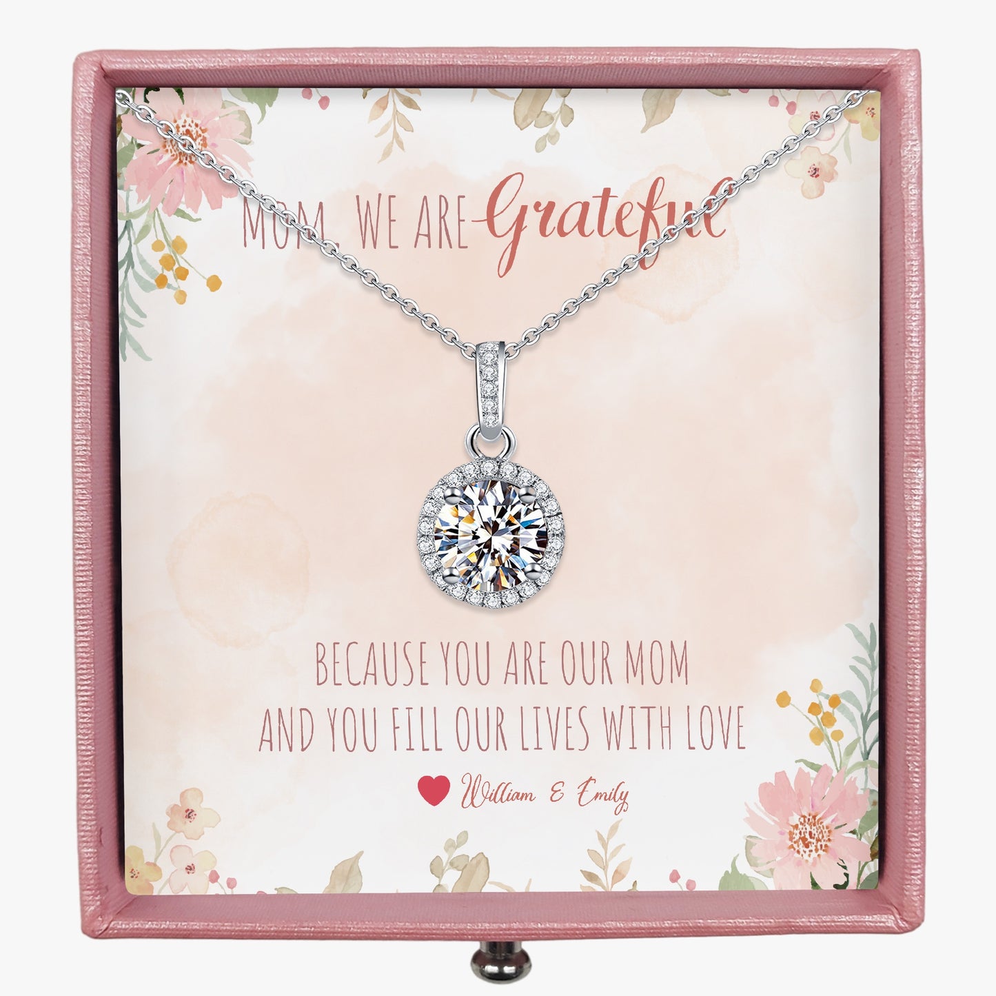 Stunning Necklace with Gift Box - To Mom - furevermama