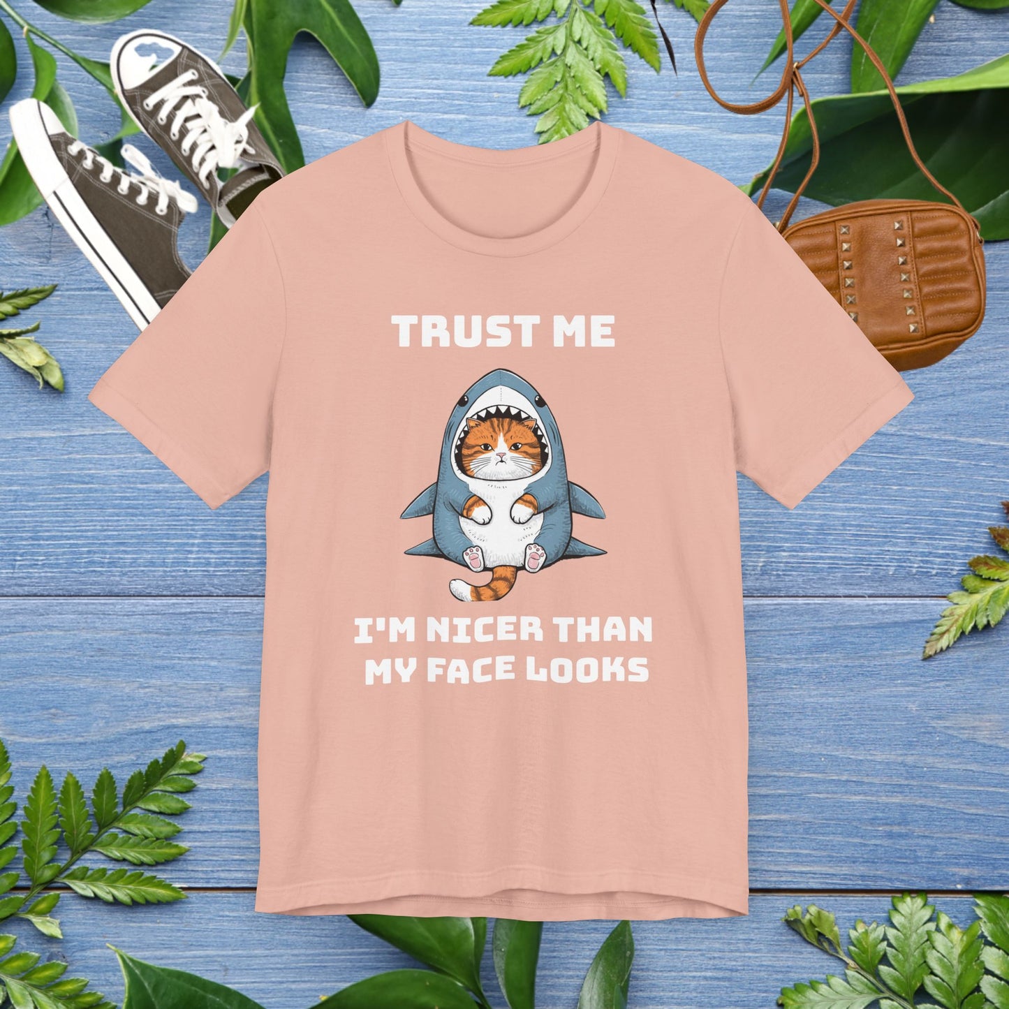 Cat in Shark Costume Unisex T-Shirt - furevermama