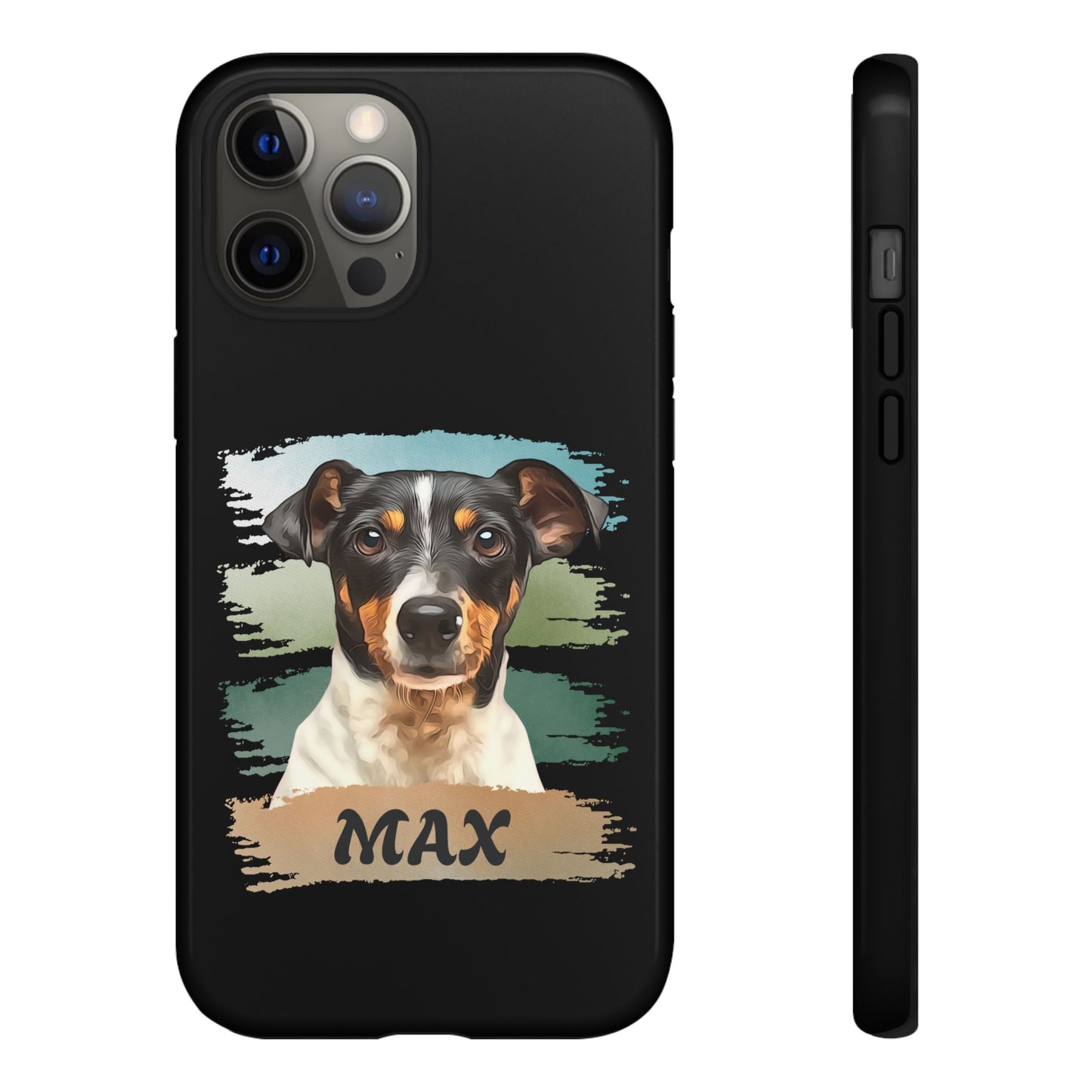 Custom Pet Portrait Phone Case, Green Brush Edition - furevermama
