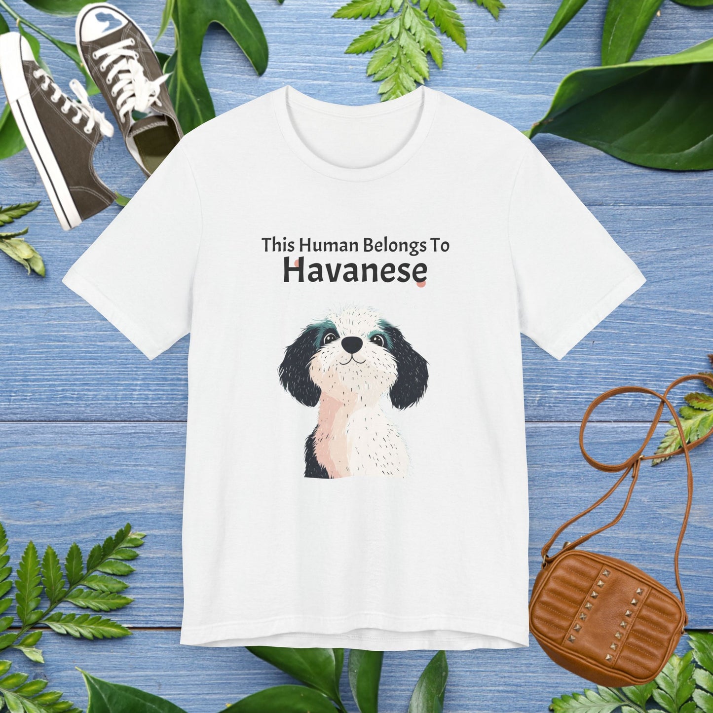 This Human Belongs To Havanese Unisex T-Shirt - furevermama