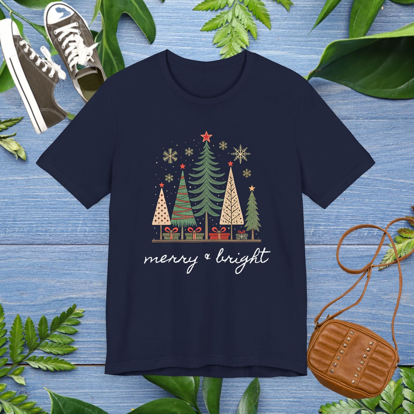 Vintage Christmas Tree Unisex Short Sleeve T-Shirt - furevermama