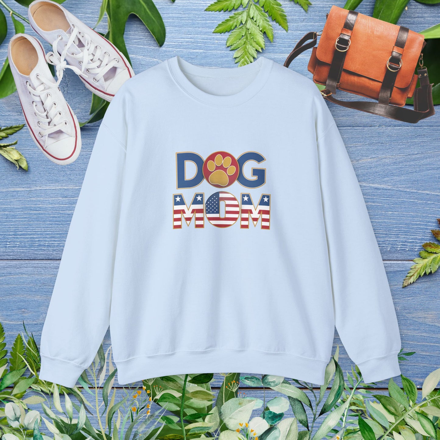 USA Patriotic Dog Mom Sweatshirt - furevermama