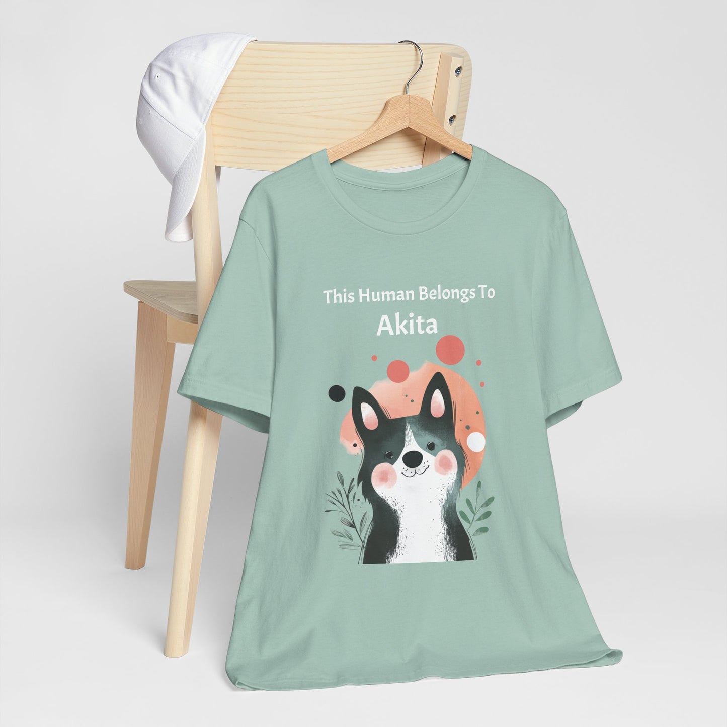 This Human Belongs To Akita T-Shirt - furevermama