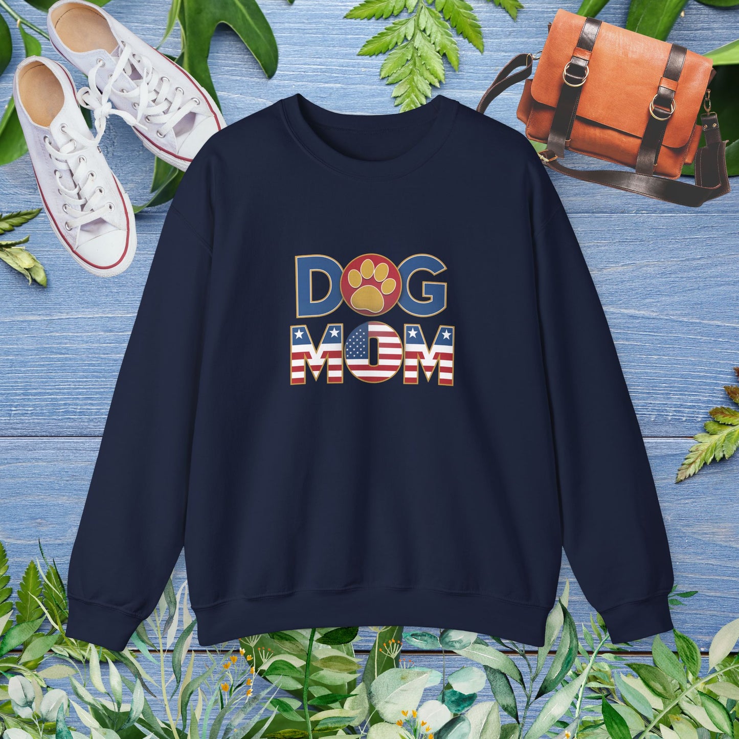 USA Patriotic Dog Mom Sweatshirt - furevermama