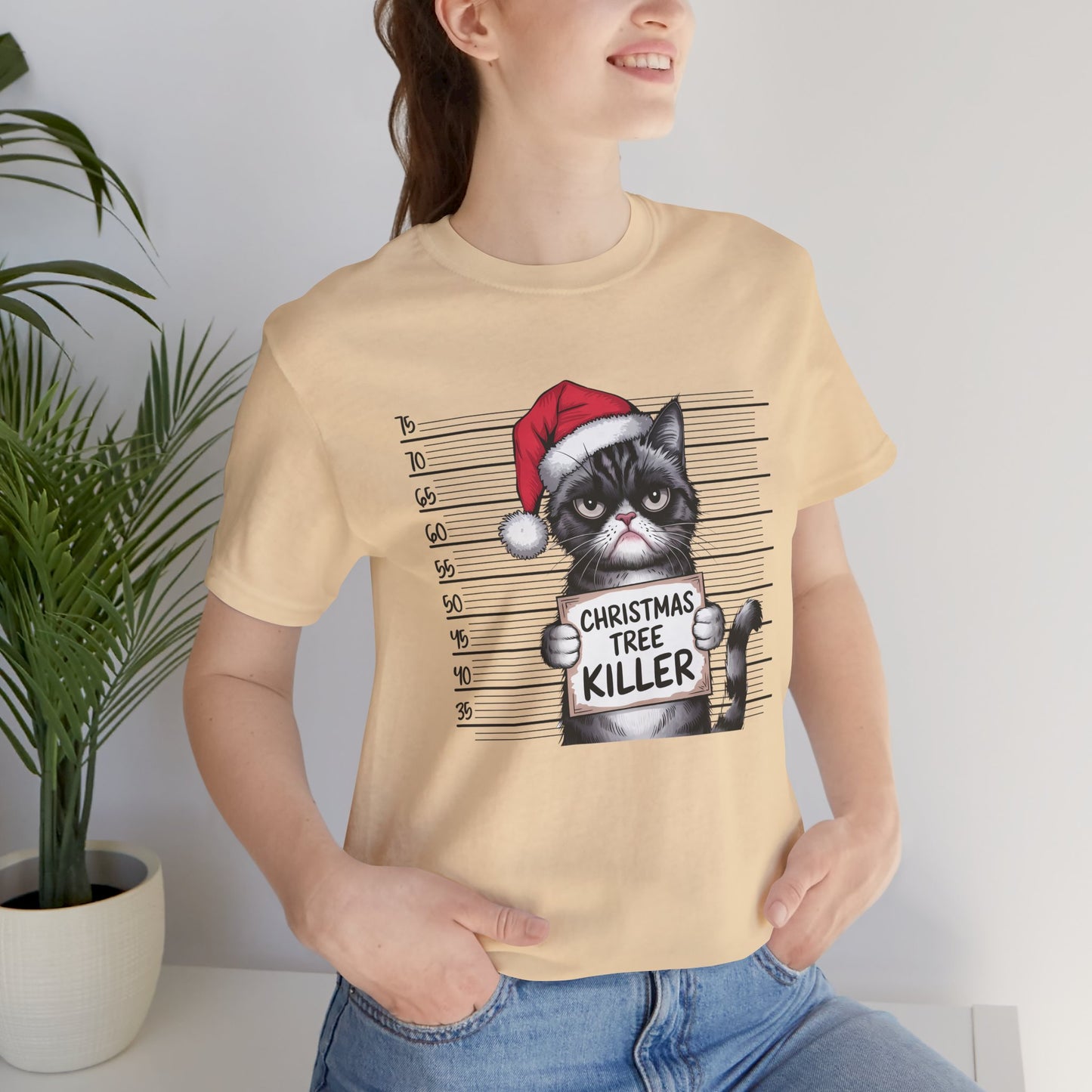 Christmas Tree Killer, Cat Graphic T-Shirt - furevermama