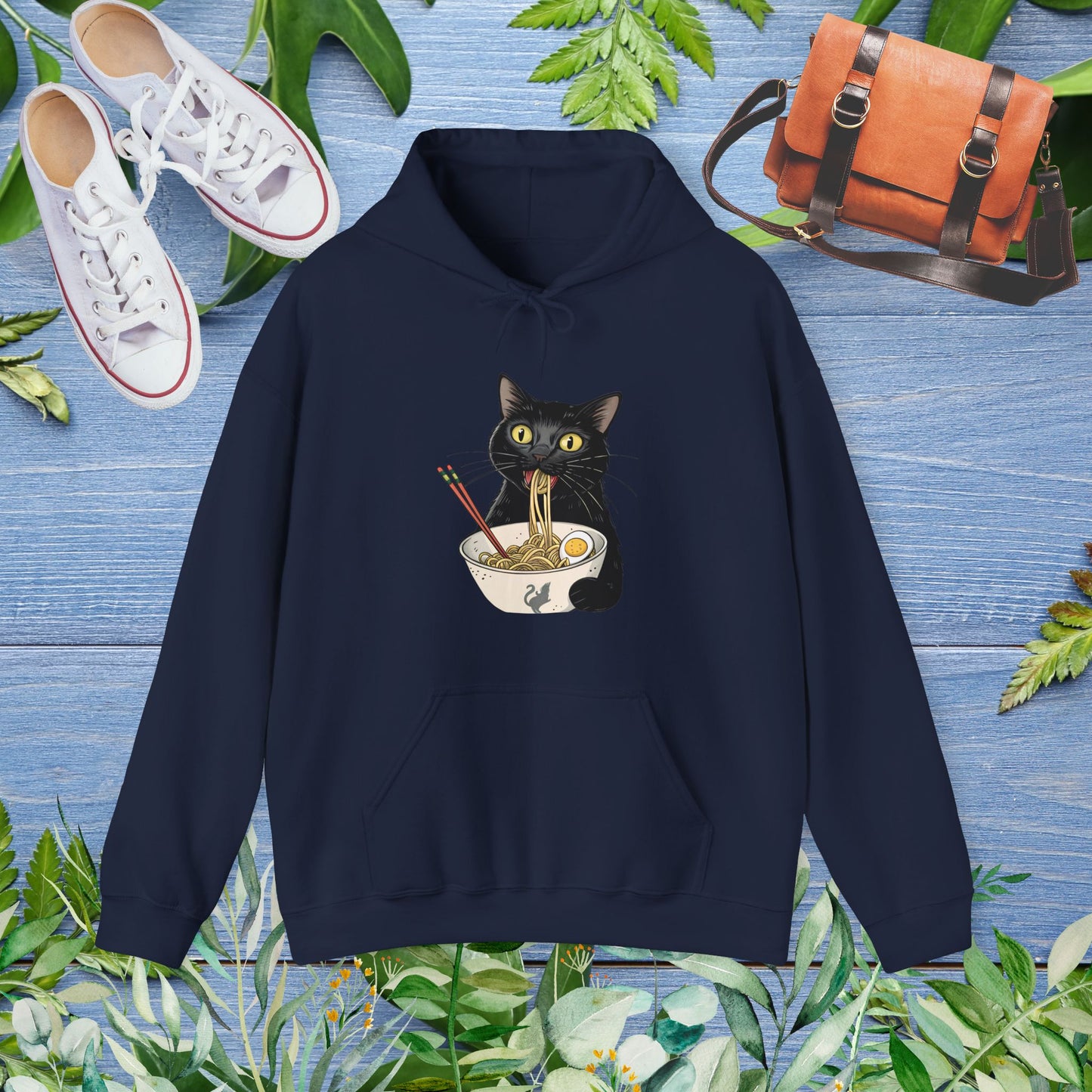 Cat Eating My Ramen Unisex Hoodie - furevermama