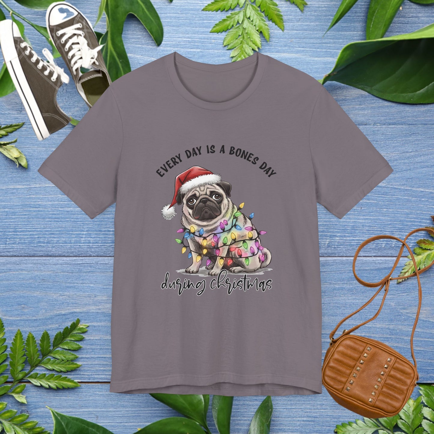 Everyday Is Bones Day During Christmas, Bulldog Unisex T-Shirt - furevermama