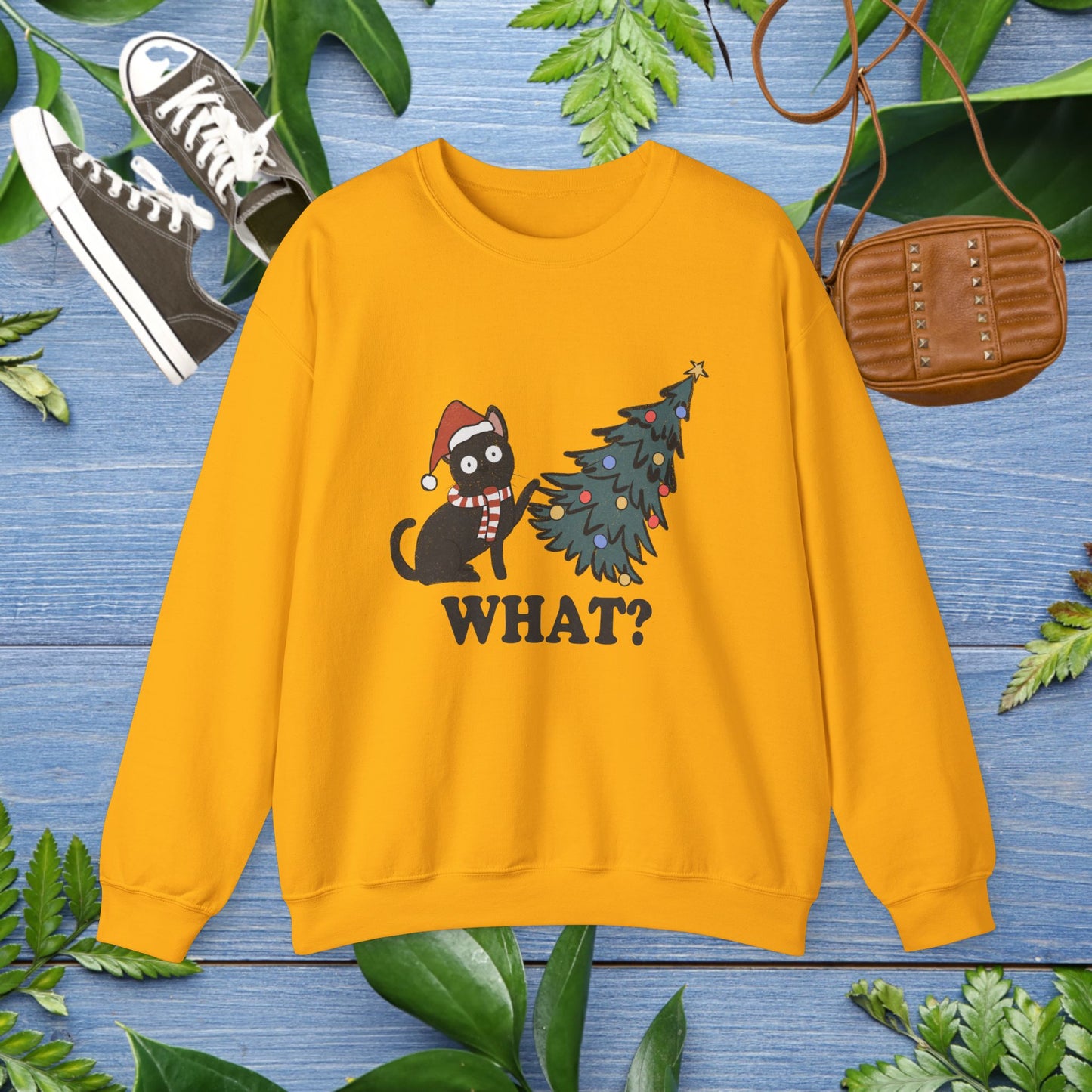 Naughty Cat Christmas Unisex Sweatshirt - furevermama
