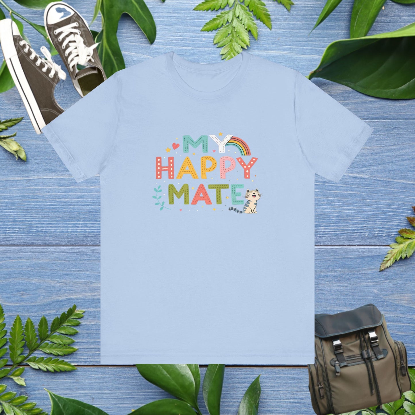 My Happy Mate Cat Graphic T-Shirt - furevermama