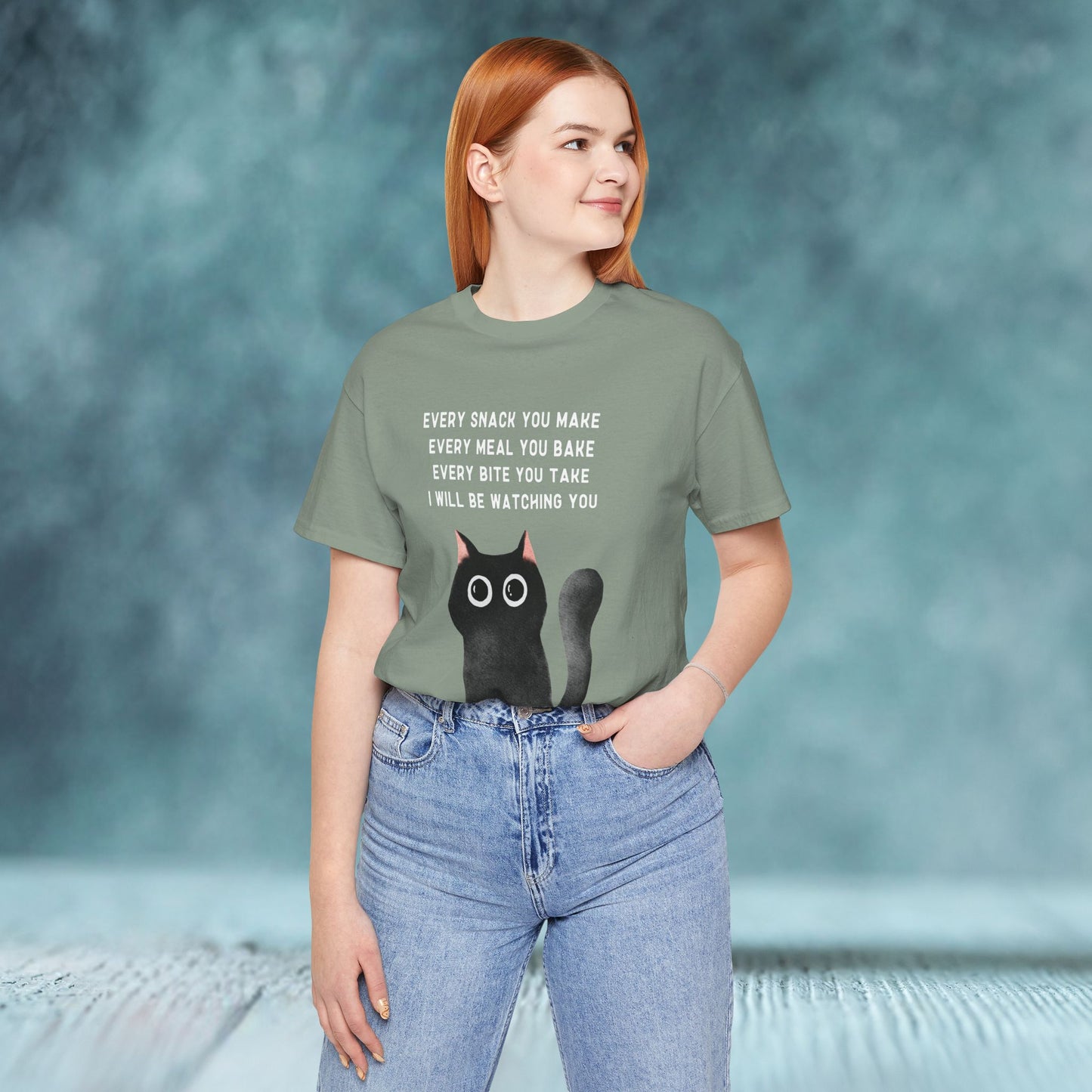 I Will be Watching You Cat Graphic Unisex T-Shirt - furevermama