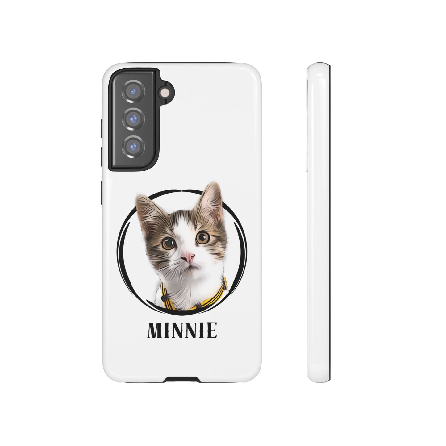 Custom Pet Portrait In Circle Phone Case - furevermama