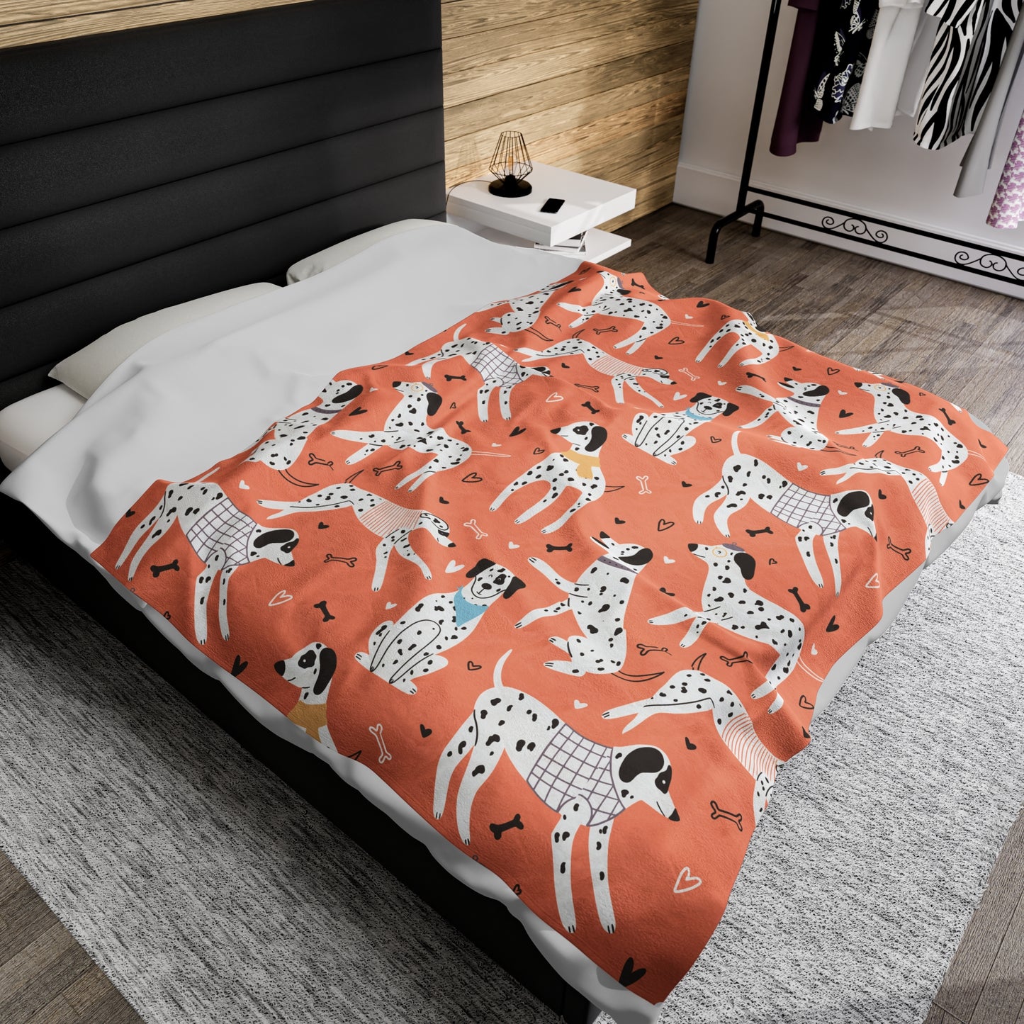 Dalmatian Velveteen Plush Blanket - furevermama
