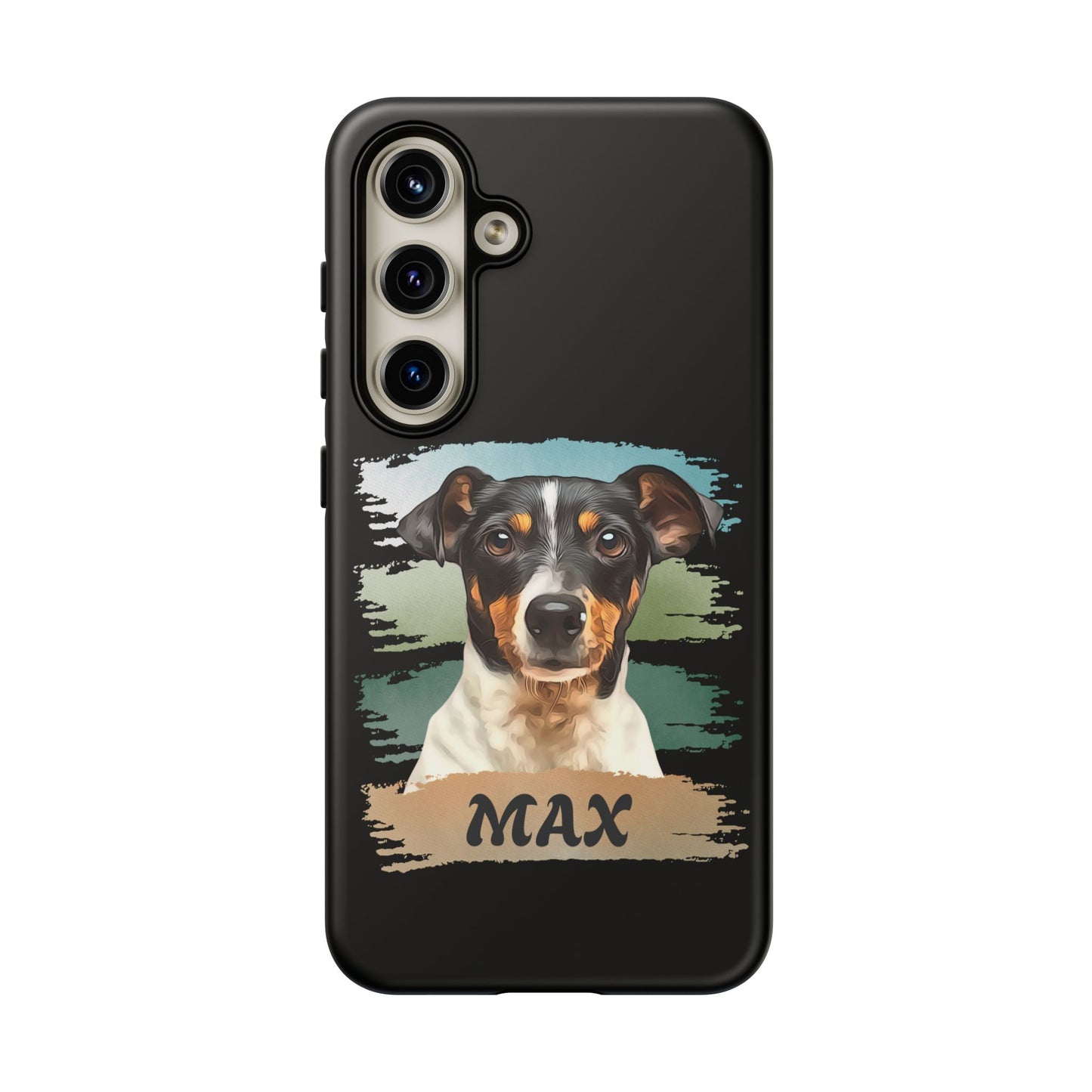 Custom Pet Portrait Phone Case, Green Brush Edition - furevermama