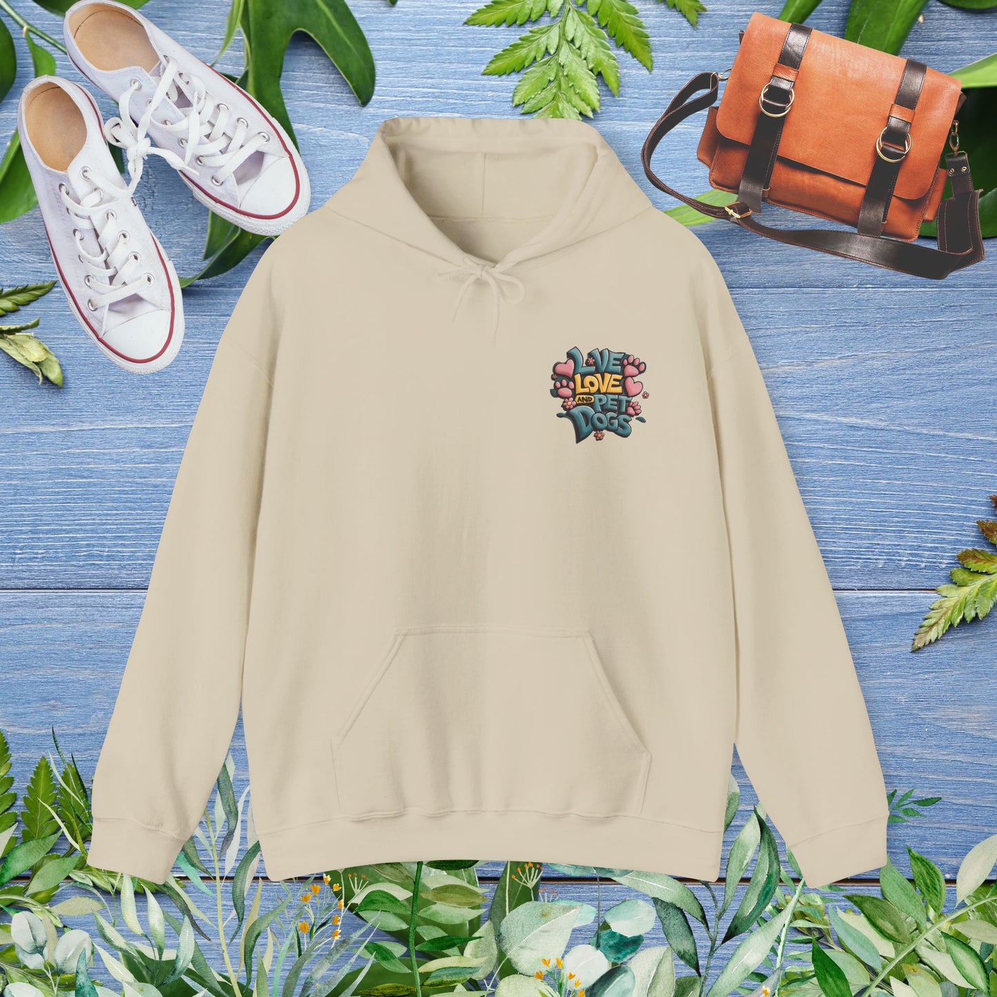 Live Love and Pet Dogs Hoodie (Double-Sided) - furevermama