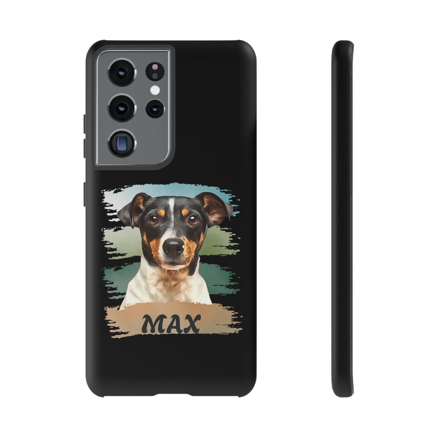 Custom Pet Portrait Phone Case, Green Brush Edition - furevermama