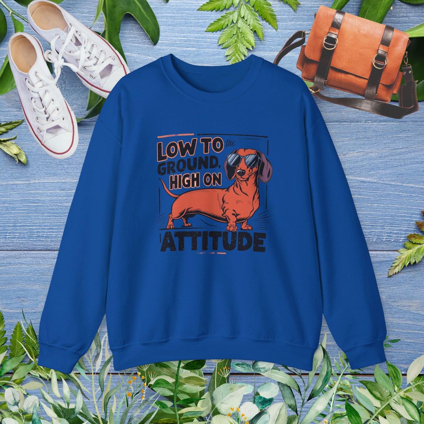 Dachshund Attitude Crewneck Sweatshirt - furevermama