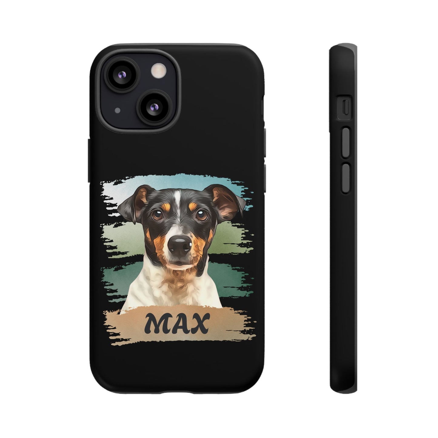 Custom Pet Portrait Phone Case, Green Brush Edition - furevermama
