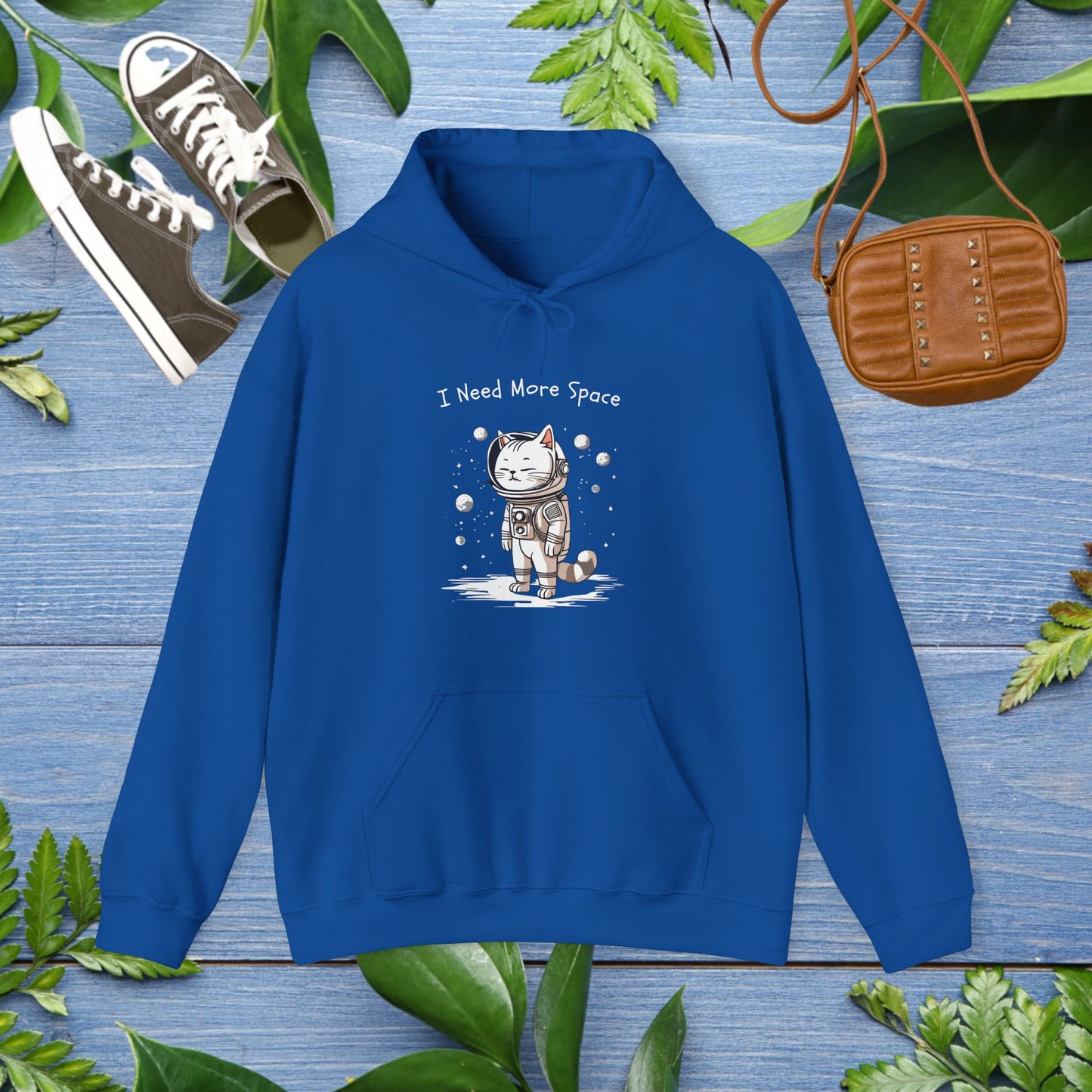 Space Cat Unisex Hoodie - I Need More Space - furevermama