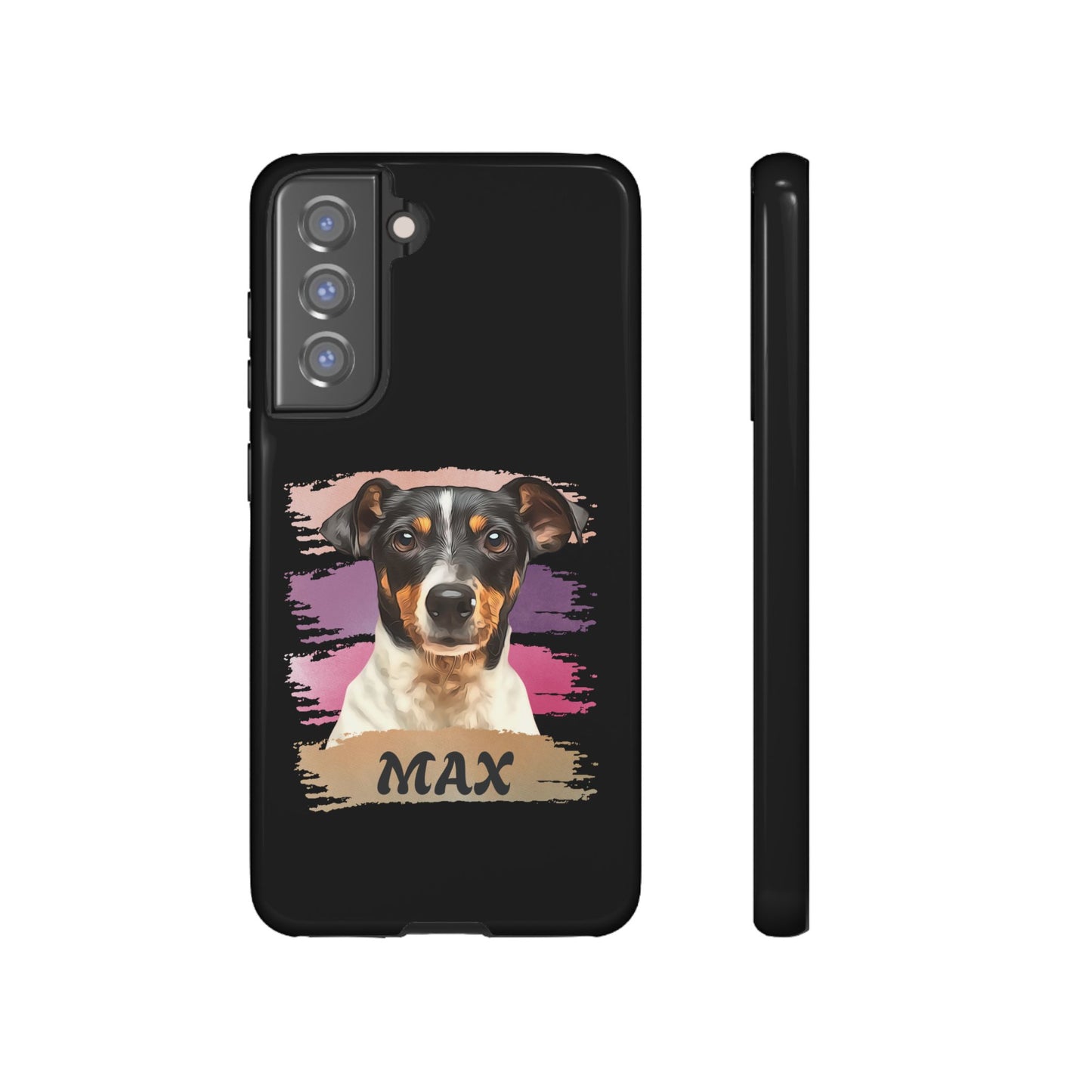 Custom Pet Portrait Phone Case, Pink Brush Edition - furevermama