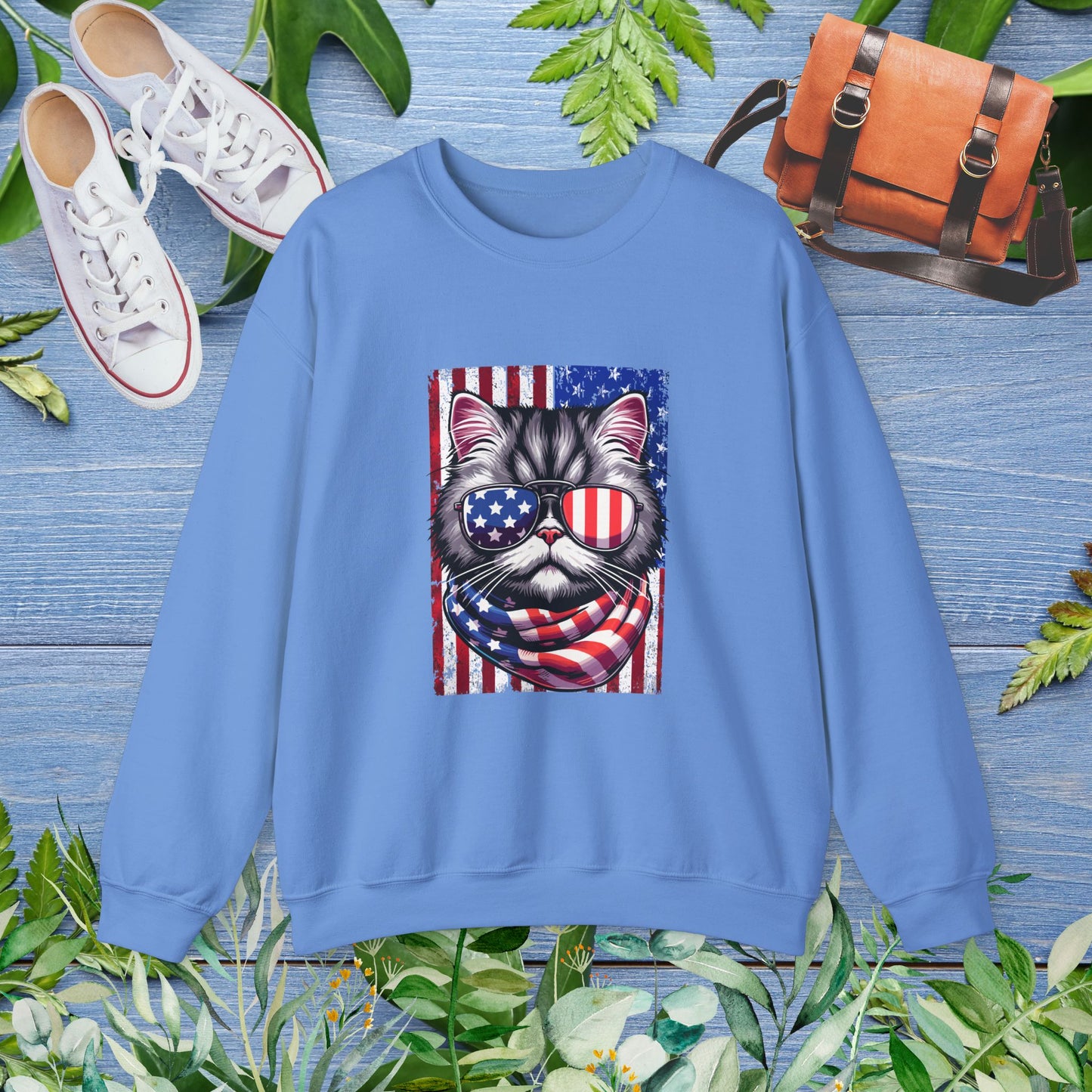 Patriotic Cat Unisex Sweatshirt - furevermama