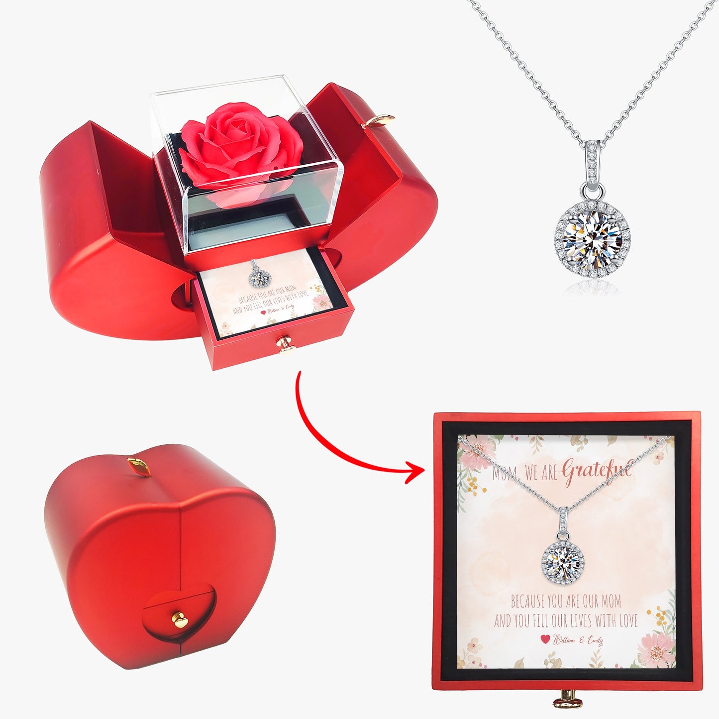Stunning Necklace with Gift Box - To Mom - furevermama