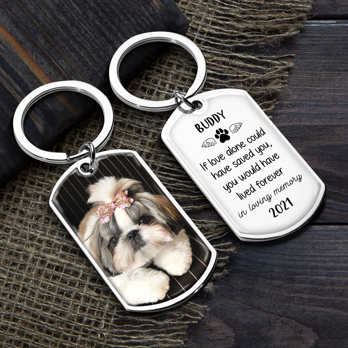 If Love Alone Could Have Saved You - You Would Have Lived Forever - Personalized Keychain - furevermama