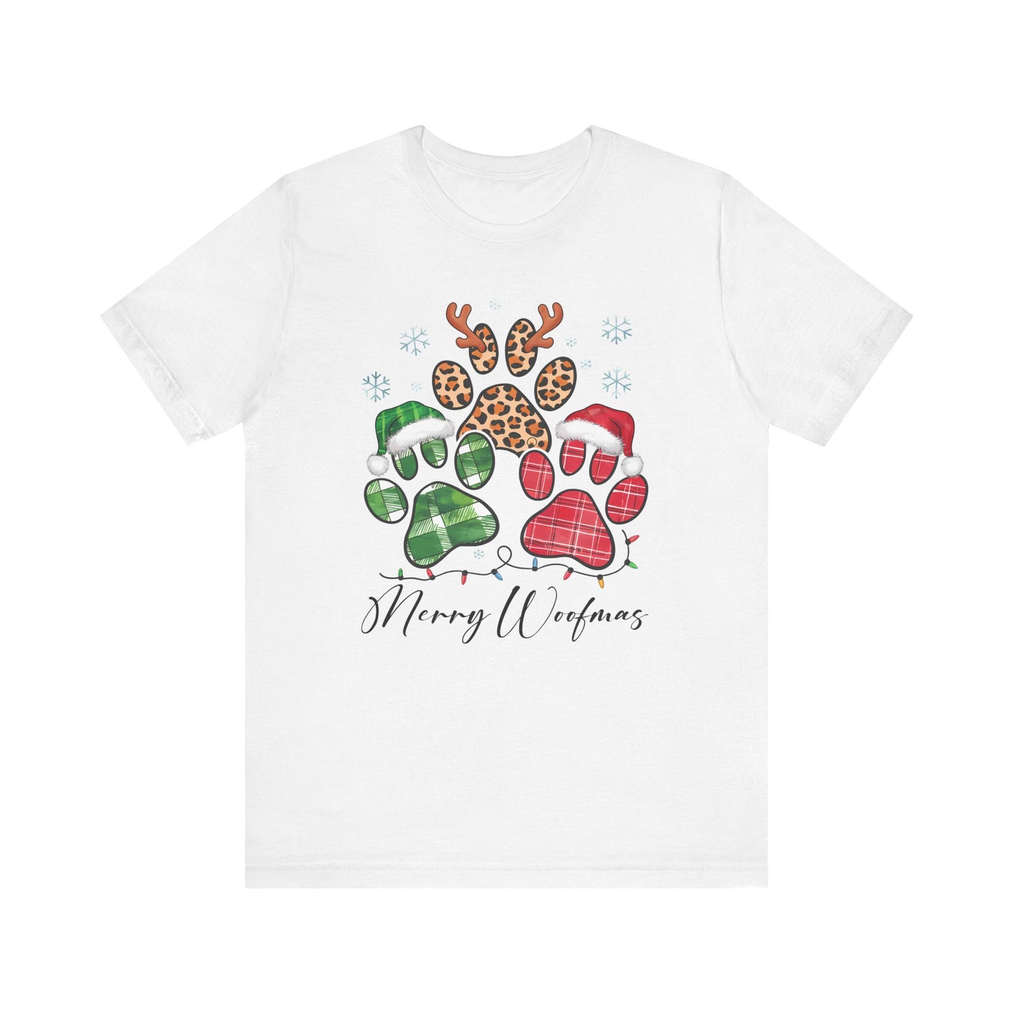Merry Woofmas, Paw Jersey T-Shirt - furevermama