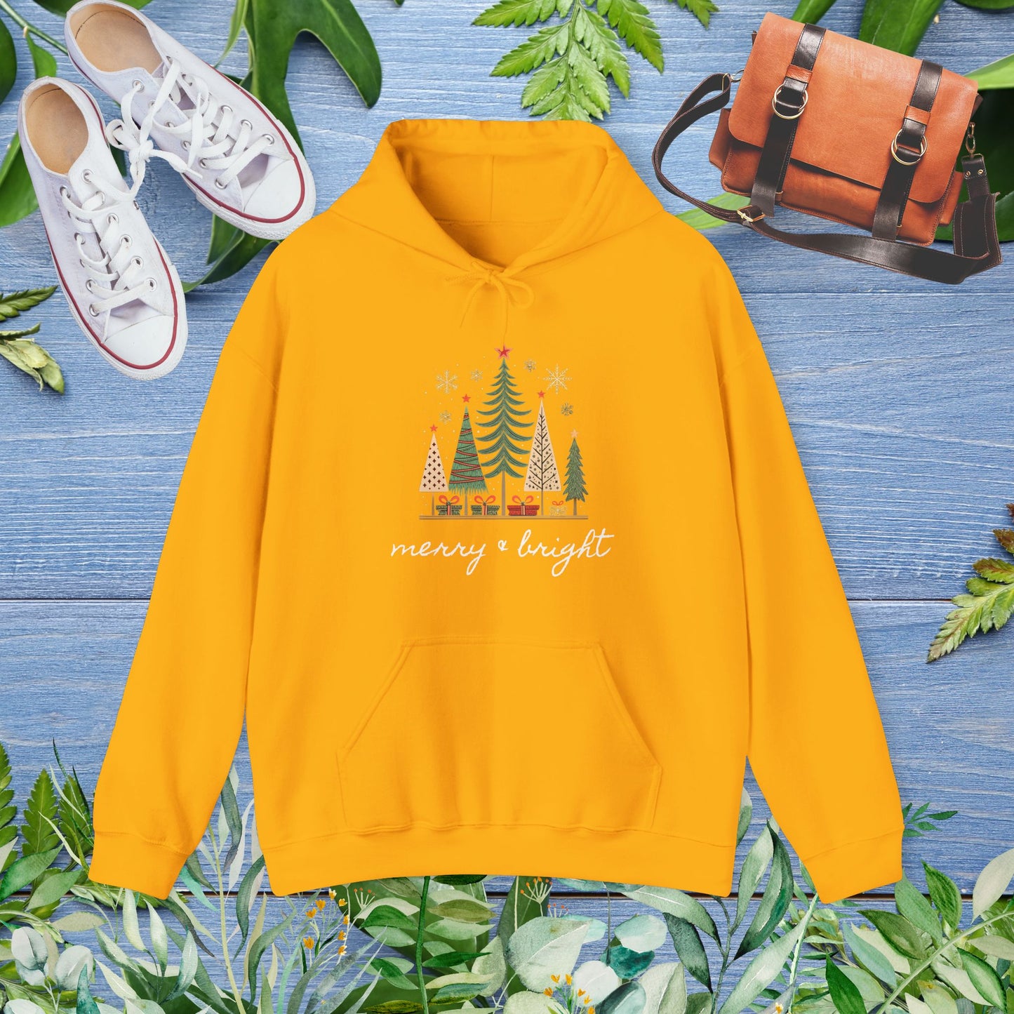 Vintage Christmas Trees Stylish Hoodie - furevermama