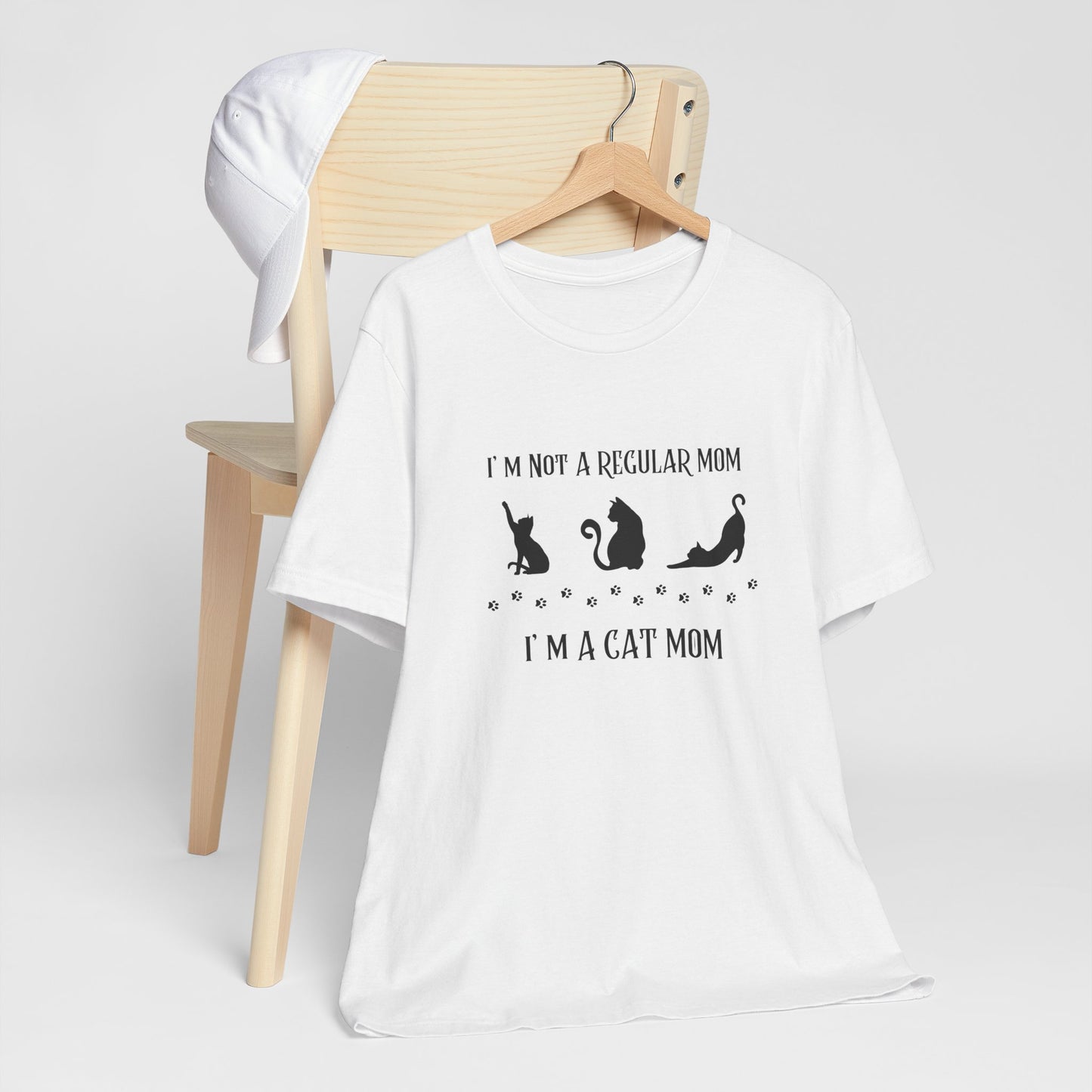 Cat Mom Unisex Tee - I Am not a Regular Mom Design - furevermama