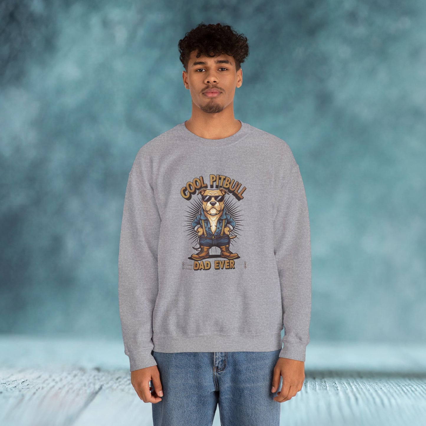 Cool Pitbull Dad Sweatshirt - furevermama