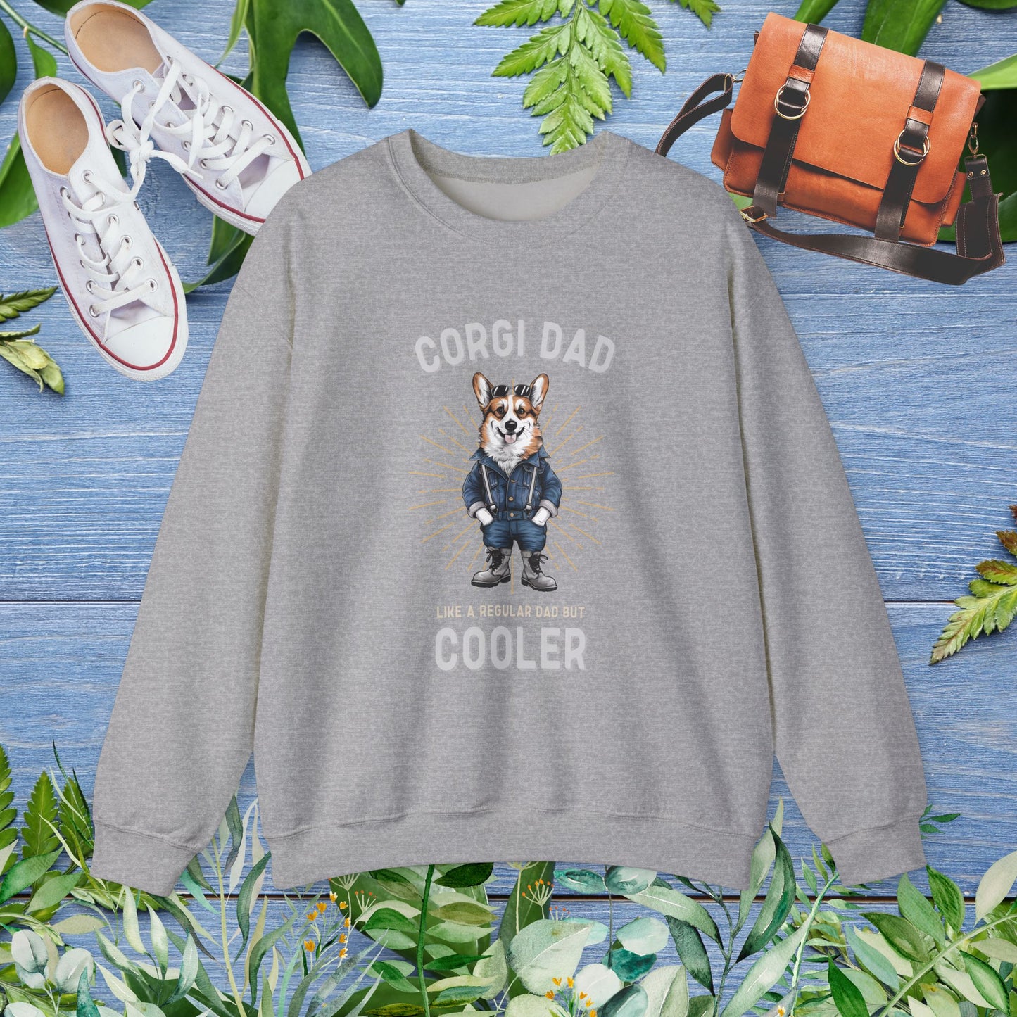 Cooler Corgi Dad Sweatshirt - furevermama