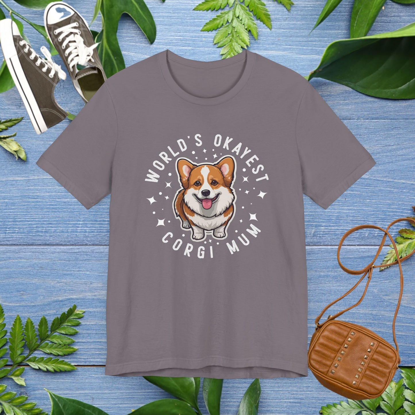 World's Okayest Corgi Mum Unisex T-Shirt - furevermama