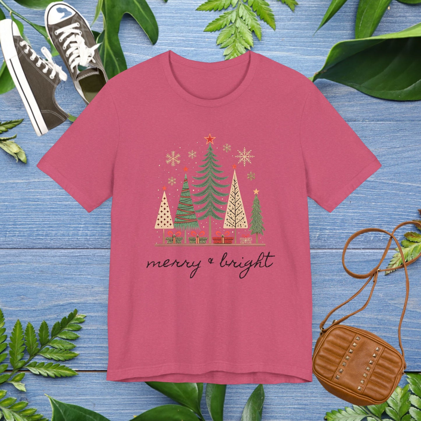 Vintage Christmas Tree Unisex Short Sleeve T-Shirt - furevermama