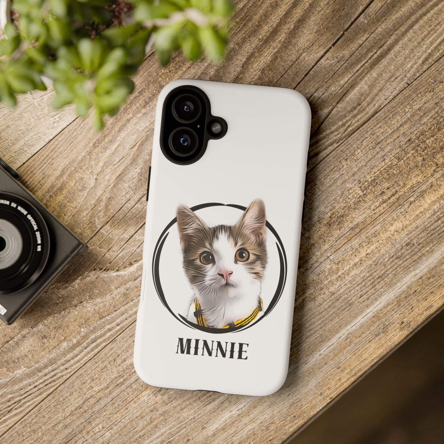 Custom Pet Portrait In Circle Phone Case - furevermama