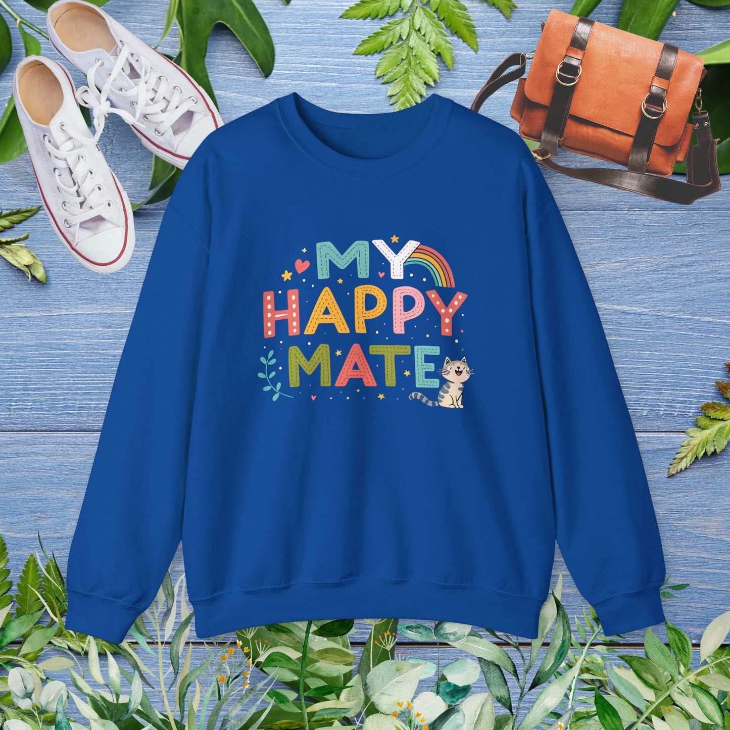 My Happy Mate Sweatshirt, Cat Sweatshirt - furevermama
