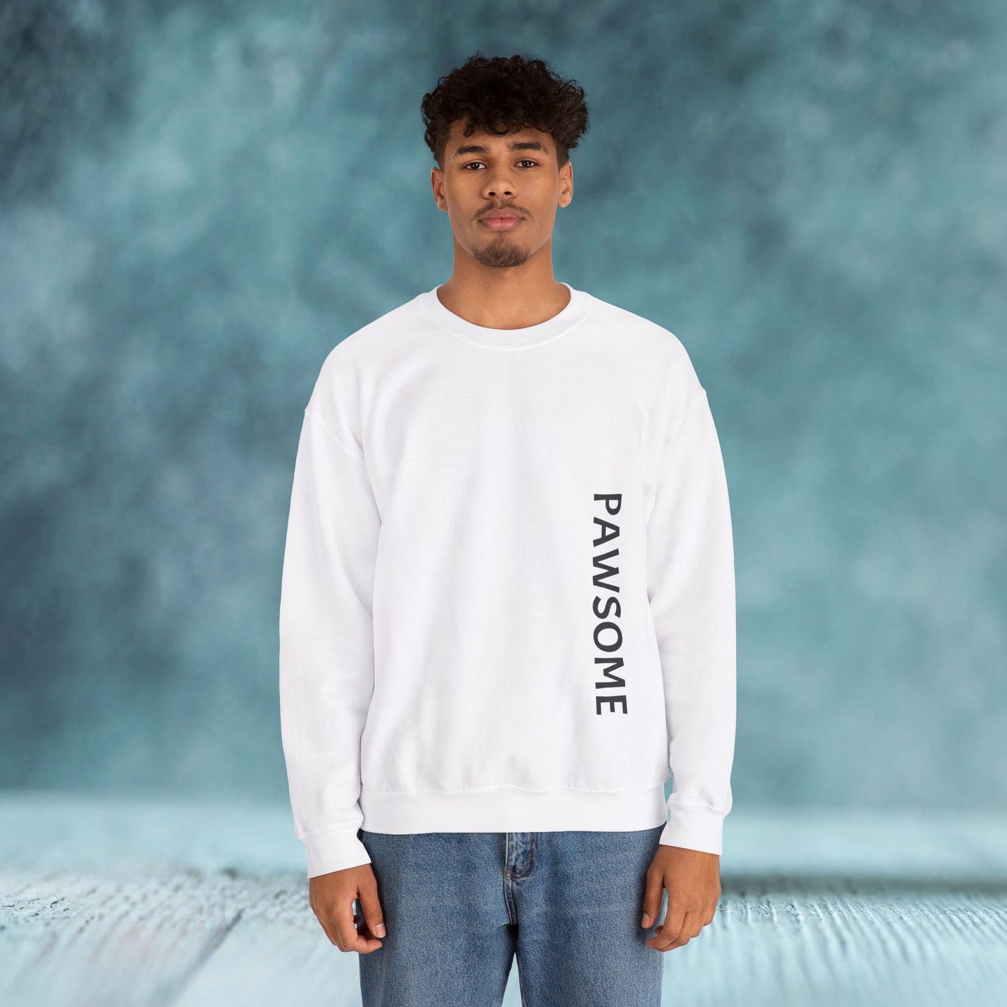 Pawsome Dog Crewneck Sweatshirt (Double Sided) - furevermama