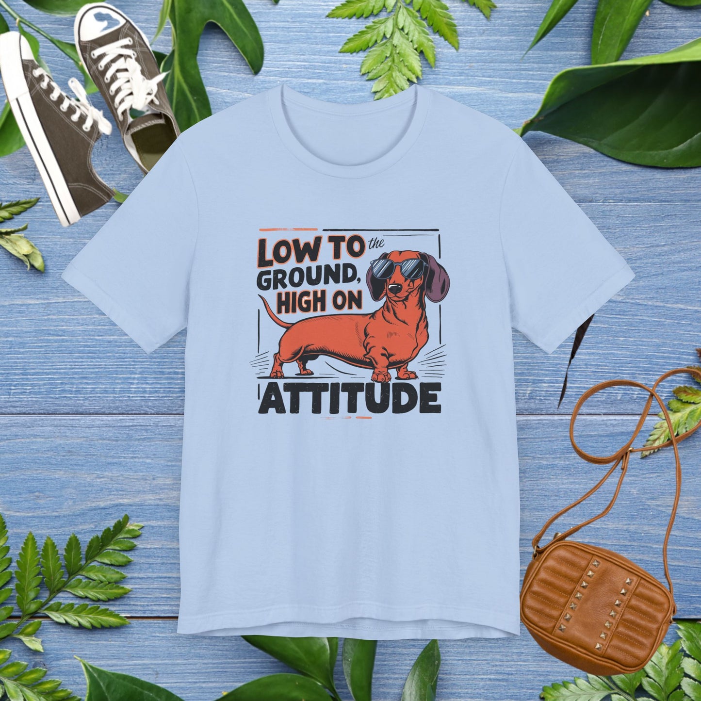 Dachshund Tee - 'Low To Ground High On Attitude' Unisex T-Shirt - furevermama