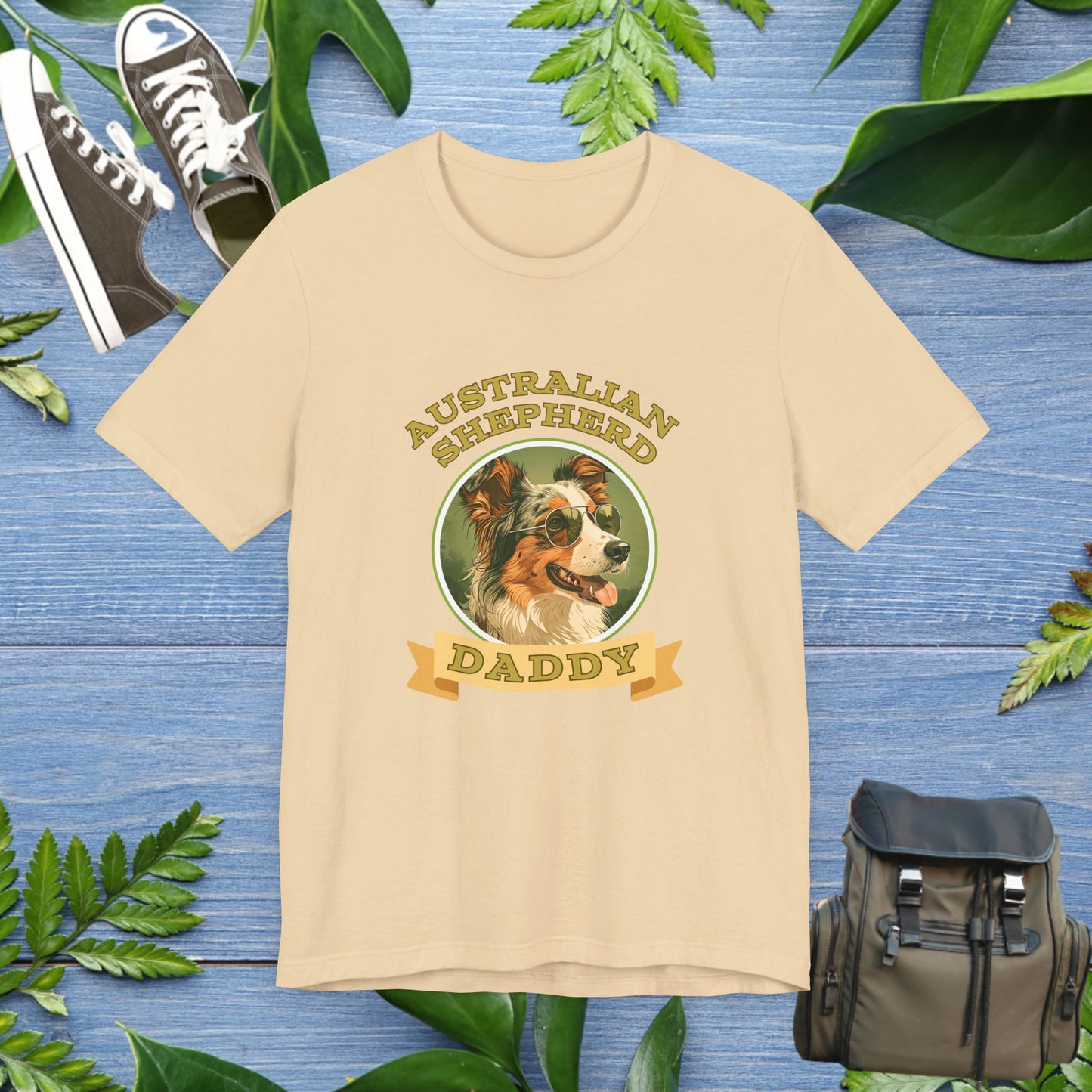 Best Australian Shepherd Daddy T-Shirt - furevermama