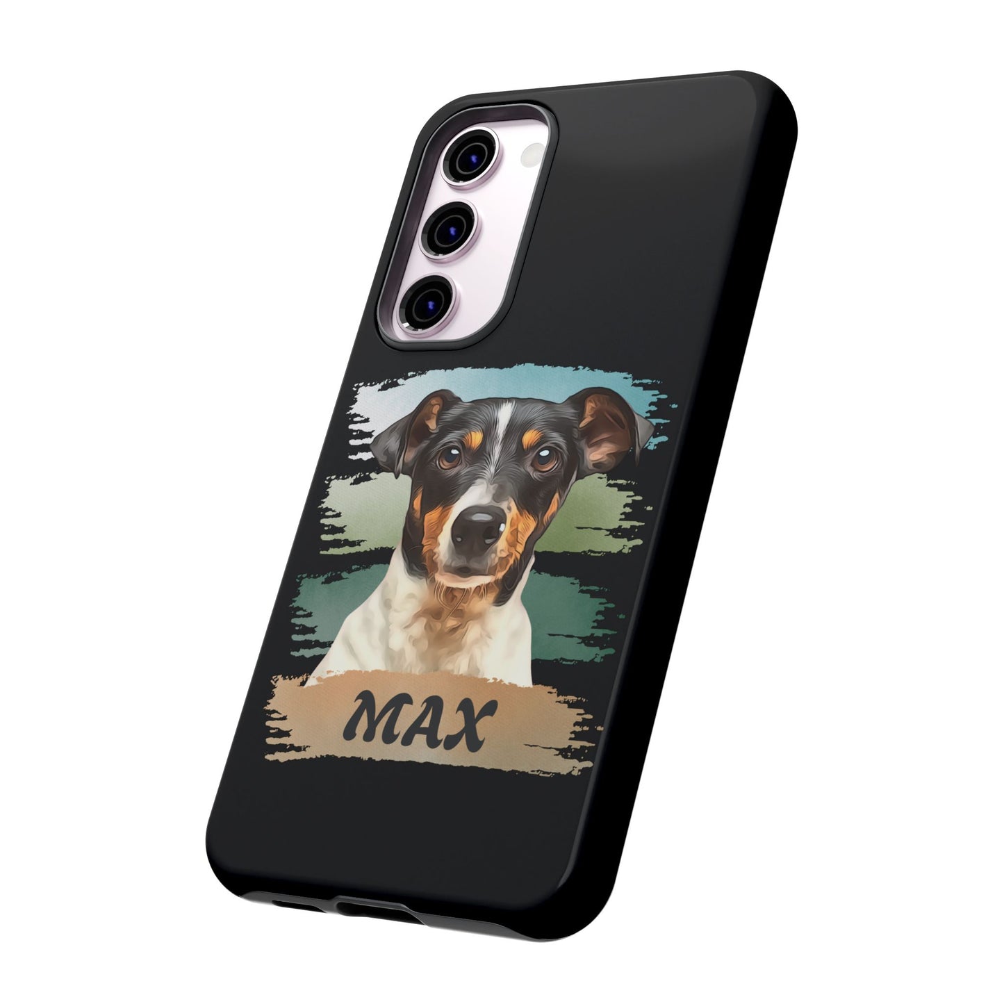 Custom Pet Portrait Phone Case, Green Brush Edition - furevermama
