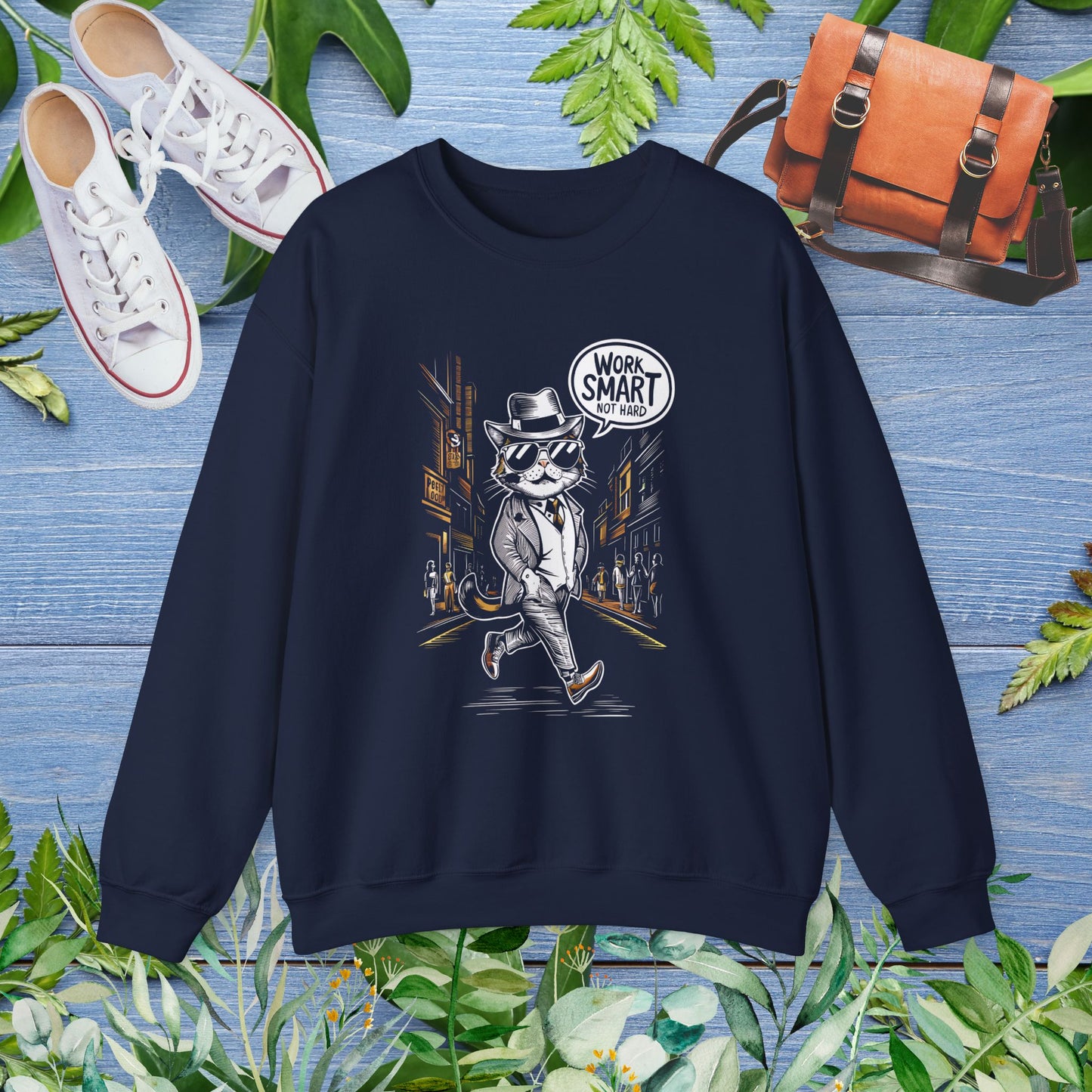 Work Smart Cat Sweater - furevermama
