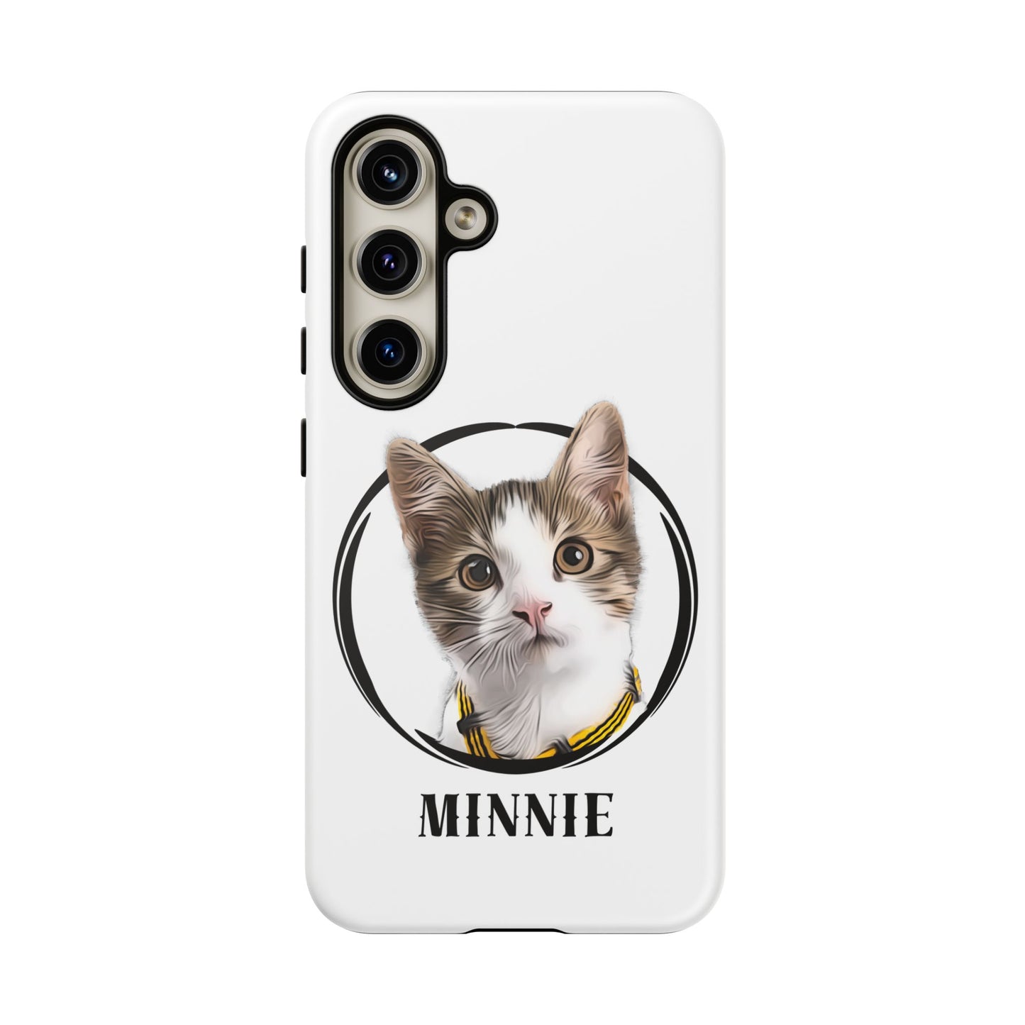 Custom Pet Portrait In Circle Phone Case - furevermama