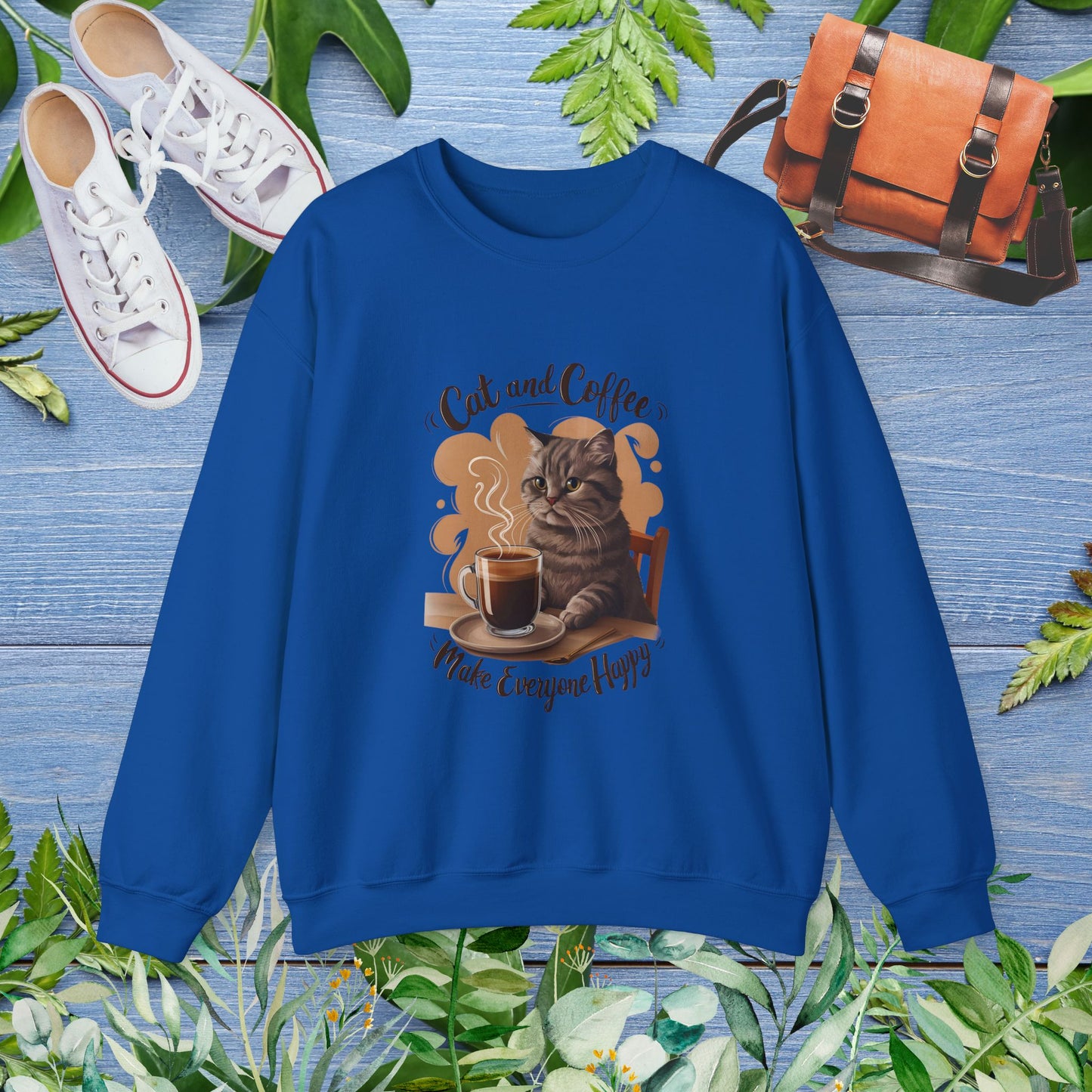 Cat and Coffee Sweatshirt - furevermama