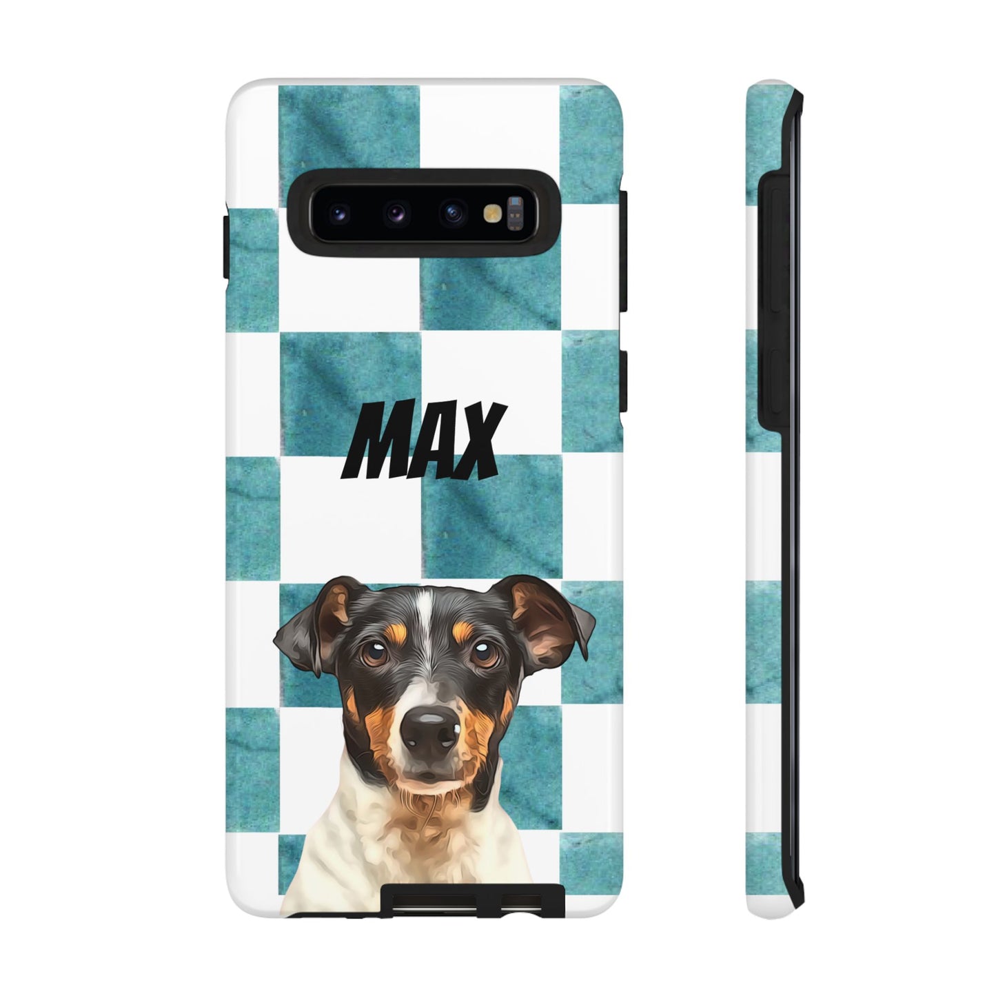 Custom Pet Portrait Phone Case, Checker Edition - furevermama