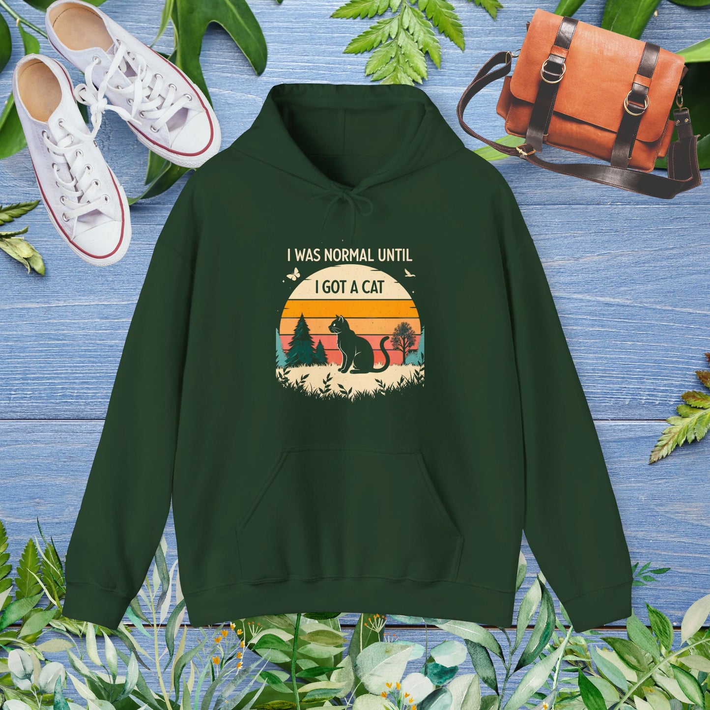 I Was Normal Unit I Got A Cat Hoodie - furevermama