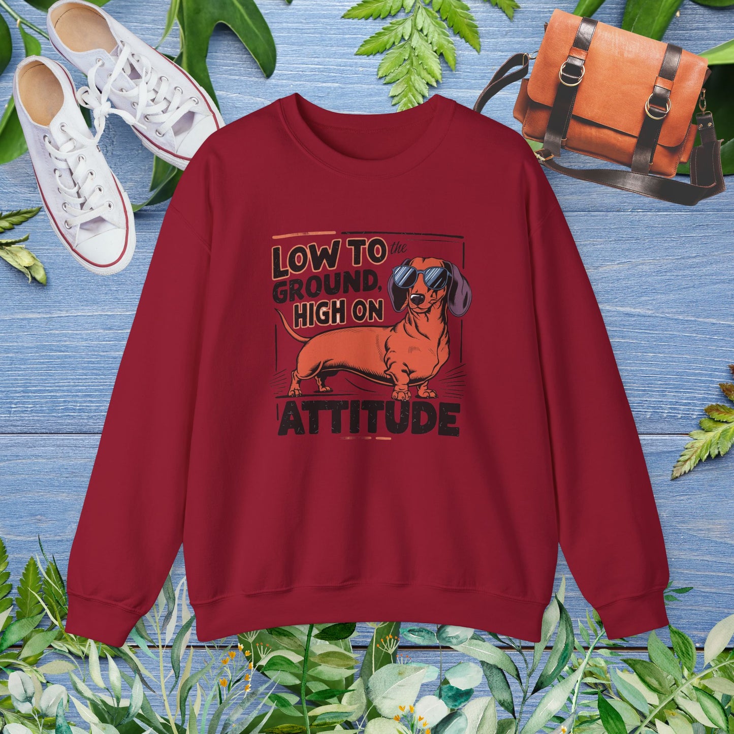 Dachshund Attitude Crewneck Sweatshirt - furevermama