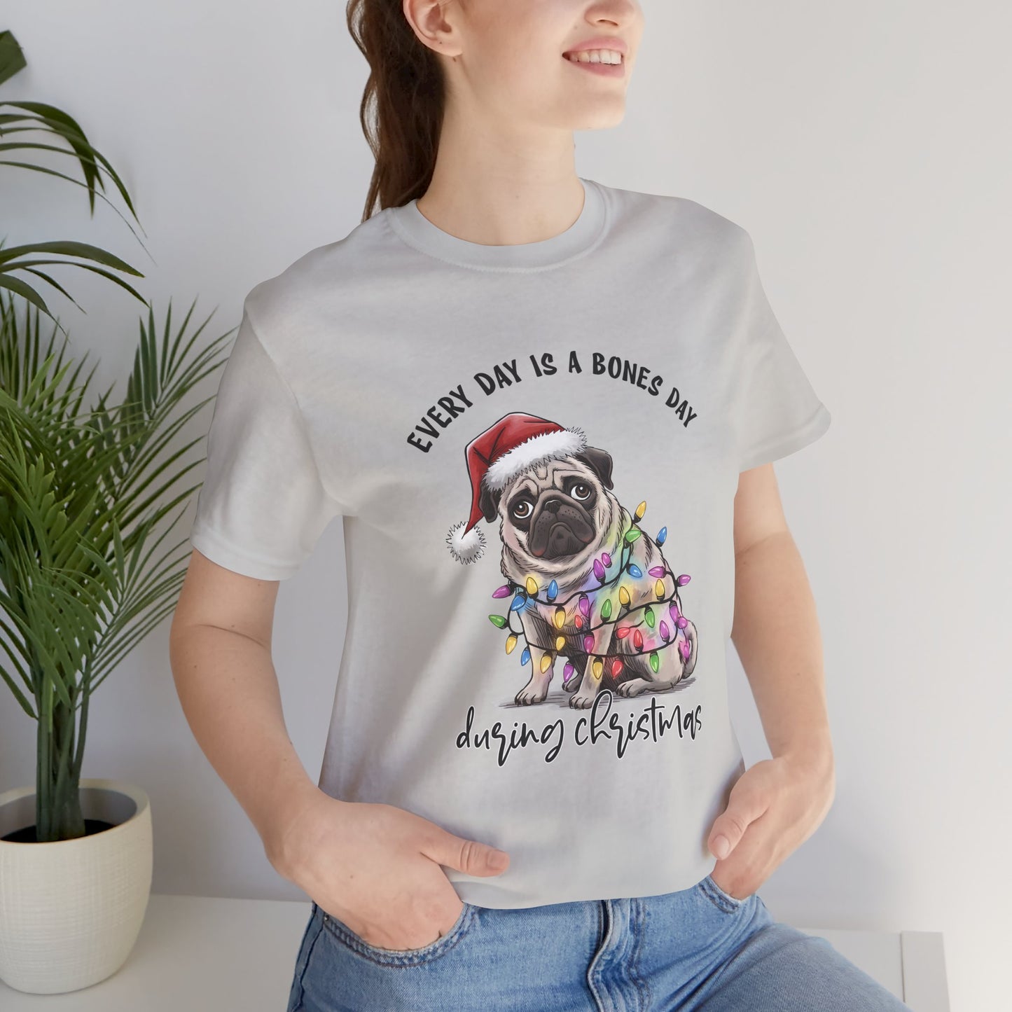 Everyday Is Bones Day During Christmas, Bulldog Unisex T-Shirt - furevermama