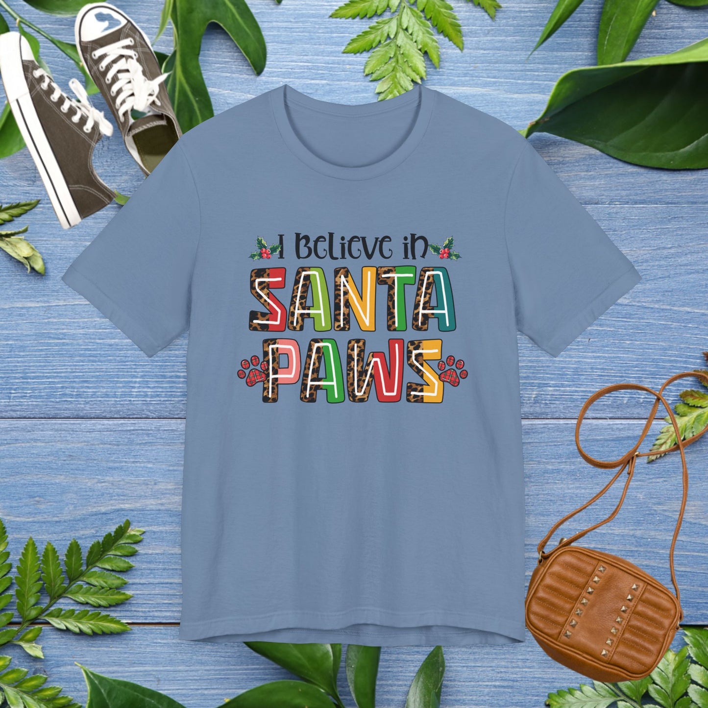 I Believe In Santa Paws Jersey Tee - furevermama