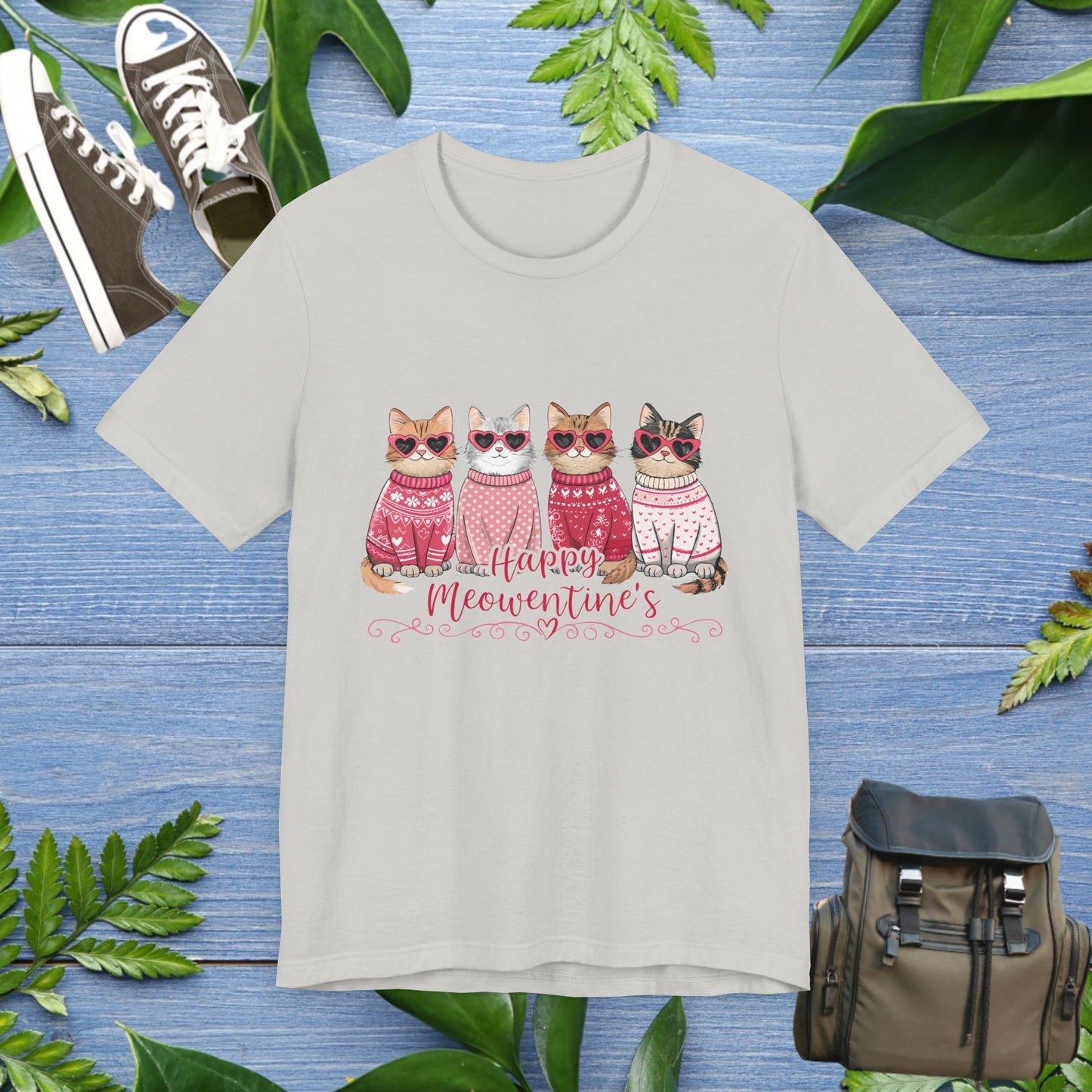 Happy Meowentine's Unisex T-Shirt - furevermama